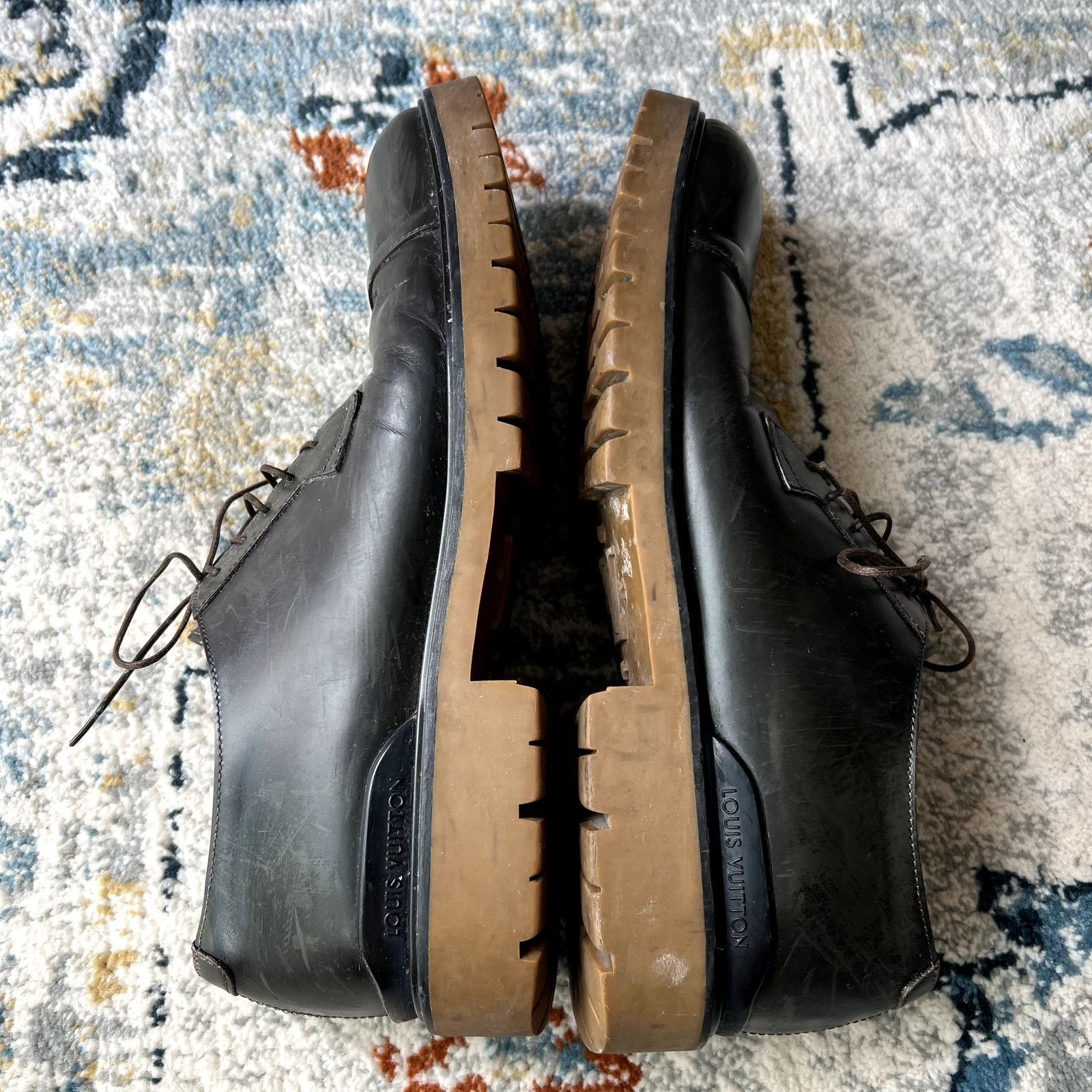 Louis Vuitton Louis Vuitton men's oxford shoes size 9.5 FD 1115 brown CL Size US 9.5 / EU 42-43 - 7 Thumbnail