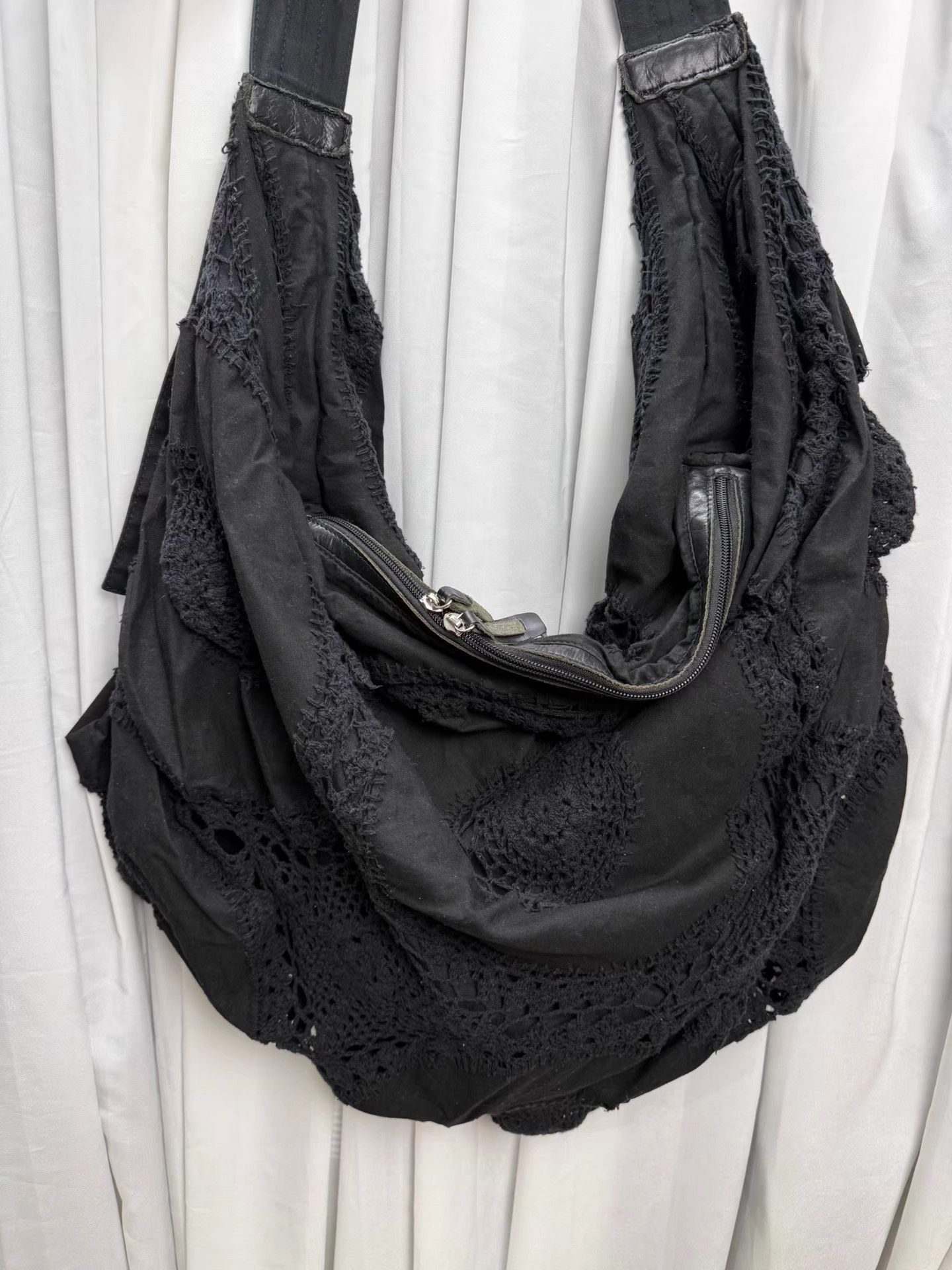 Yohji Yamamoto Yohji Yamamoto Y's Hollow Flower Woven Dumpling Bag K20 Size ONE SIZE - 5 Thumbnail