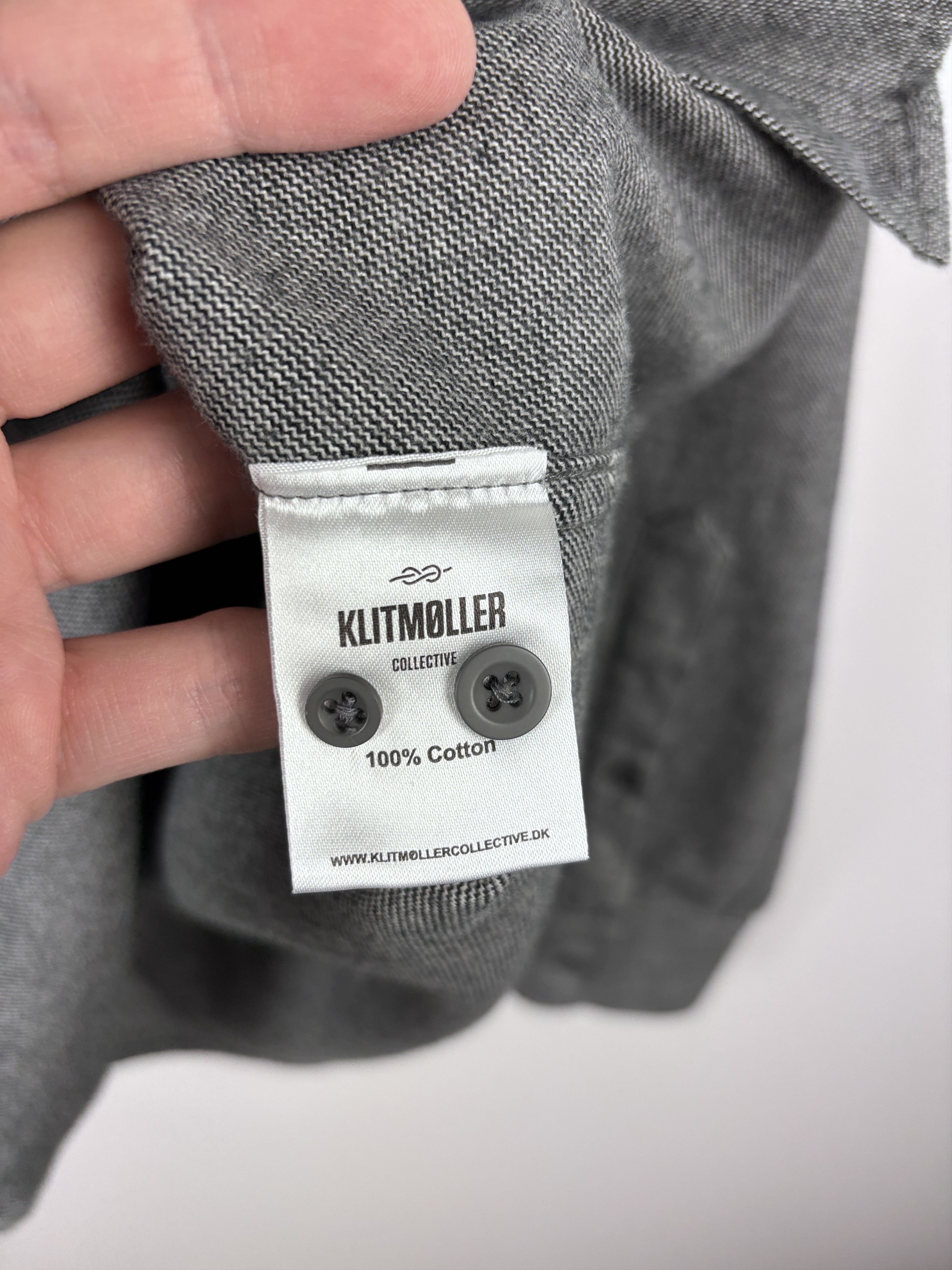 Other Klitmoller Collective Button Down Long Sleeve Shirt Gray M Size US M / EU 48-50 / 2 - 8 Thumbnail