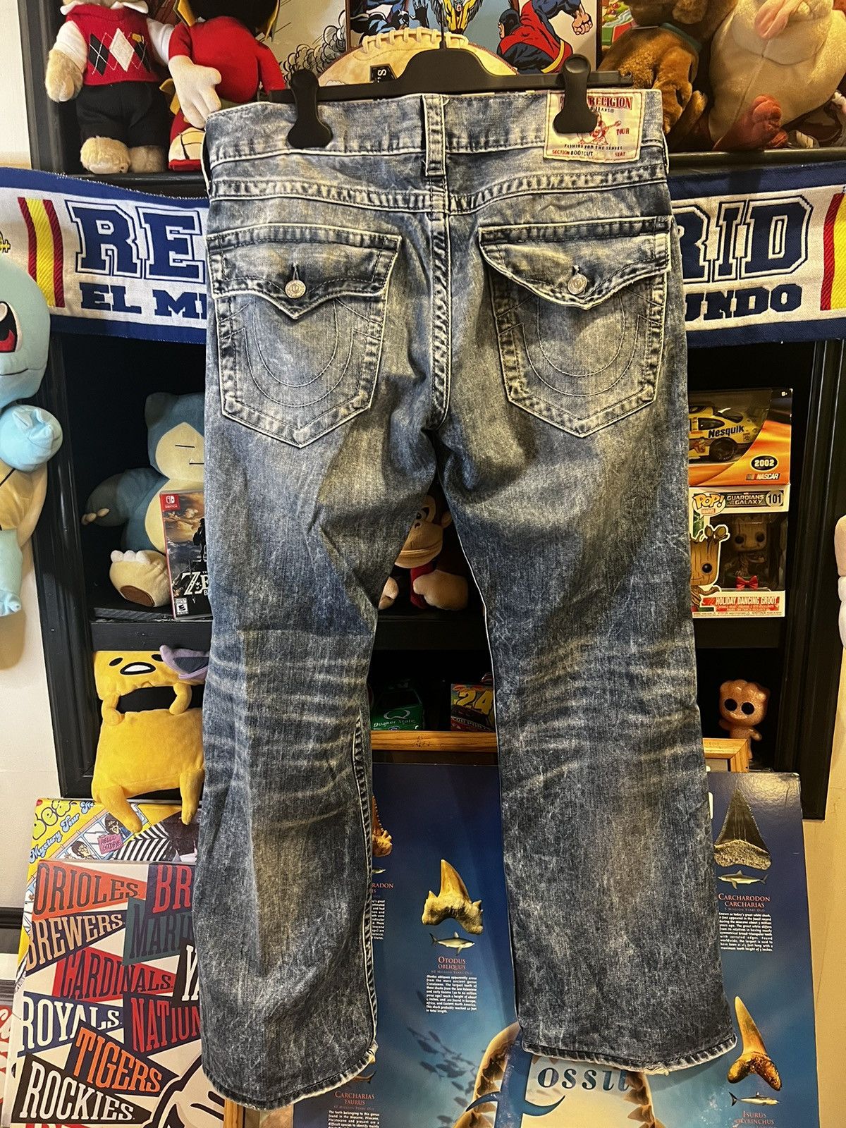 True Religion × Vintage Y2K Tue Religion Bootcut Jeans Size US 34 / EU 50 - 2 Thumbnail