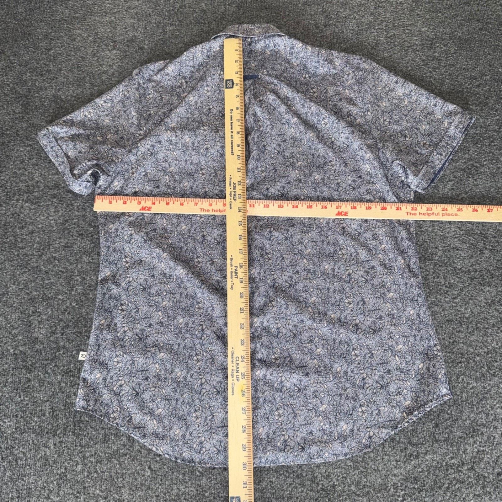 7Diamonds 7 Diamonds Shirt Men L Blue Floral Short Sleeve 4Way Stretch Size US L / EU 52-54 / 3 - 5 Thumbnail