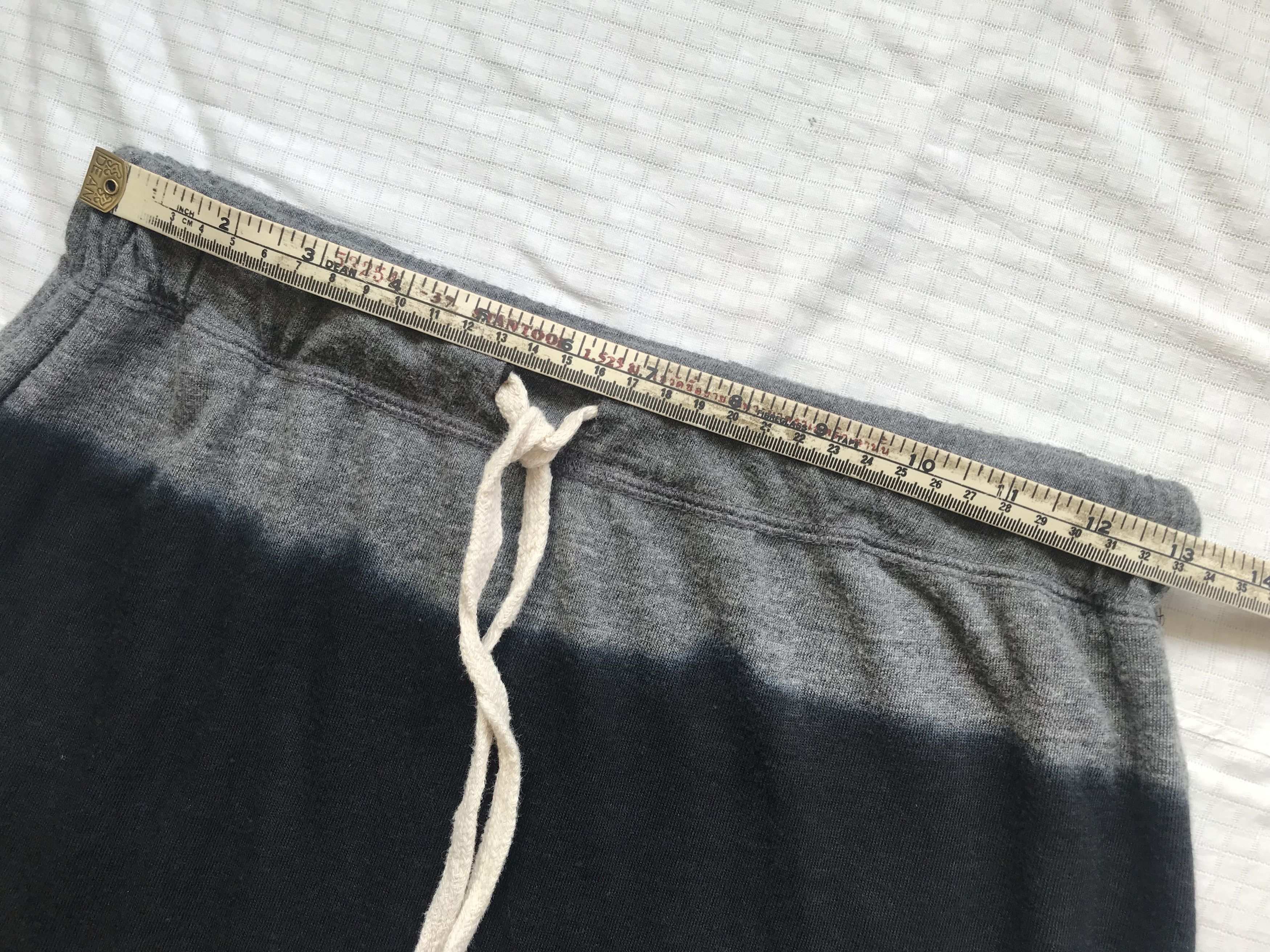 Ron Herman (SK27) RHC Ron Herman Gray Black Sweat Knee Drawstring Skirt Size 26" / US 2 / IT 38 - 7 Thumbnail