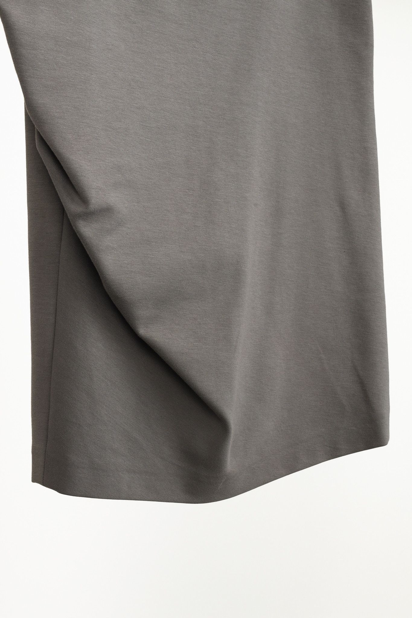 Brunello Cucinelli Brunello Cucinelli Grey Ruched Stretch Skirt Size 31" - 6 Thumbnail