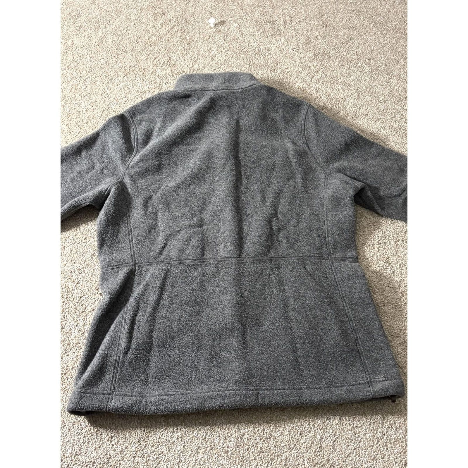 Vintage L.L. Bean Fleece Jacket Womens Medium Gray Full Zip Pathful Logo Cozy Pockets Size M / US 6-8 / IT 42-44 - 7 Thumbnail