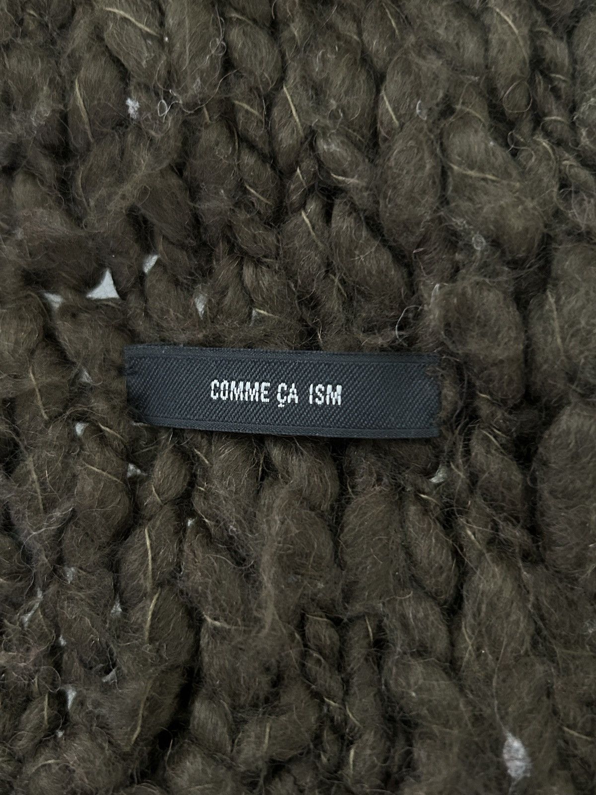 Comme Ca Ism Chunky Knit Fringe Scarf Size ONE SIZE - 4 Thumbnail