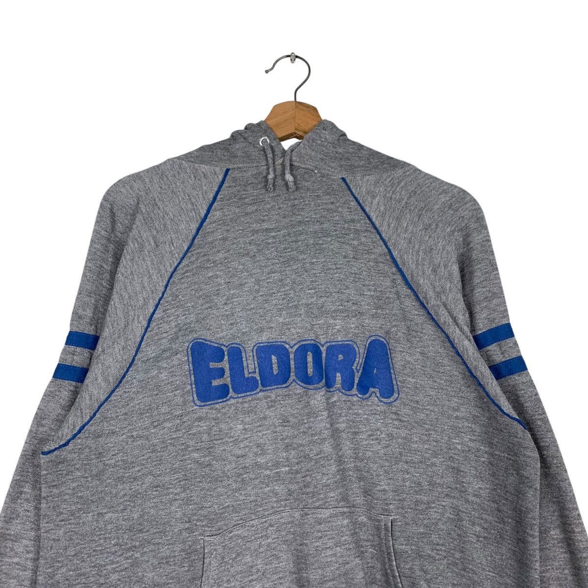 Japanese Brand 80’s ELDORA Big Logo Pullover Hoodies Sweatshirt #1243-C56 Size US L / EU 52-54 / 3 - 11 Thumbnail