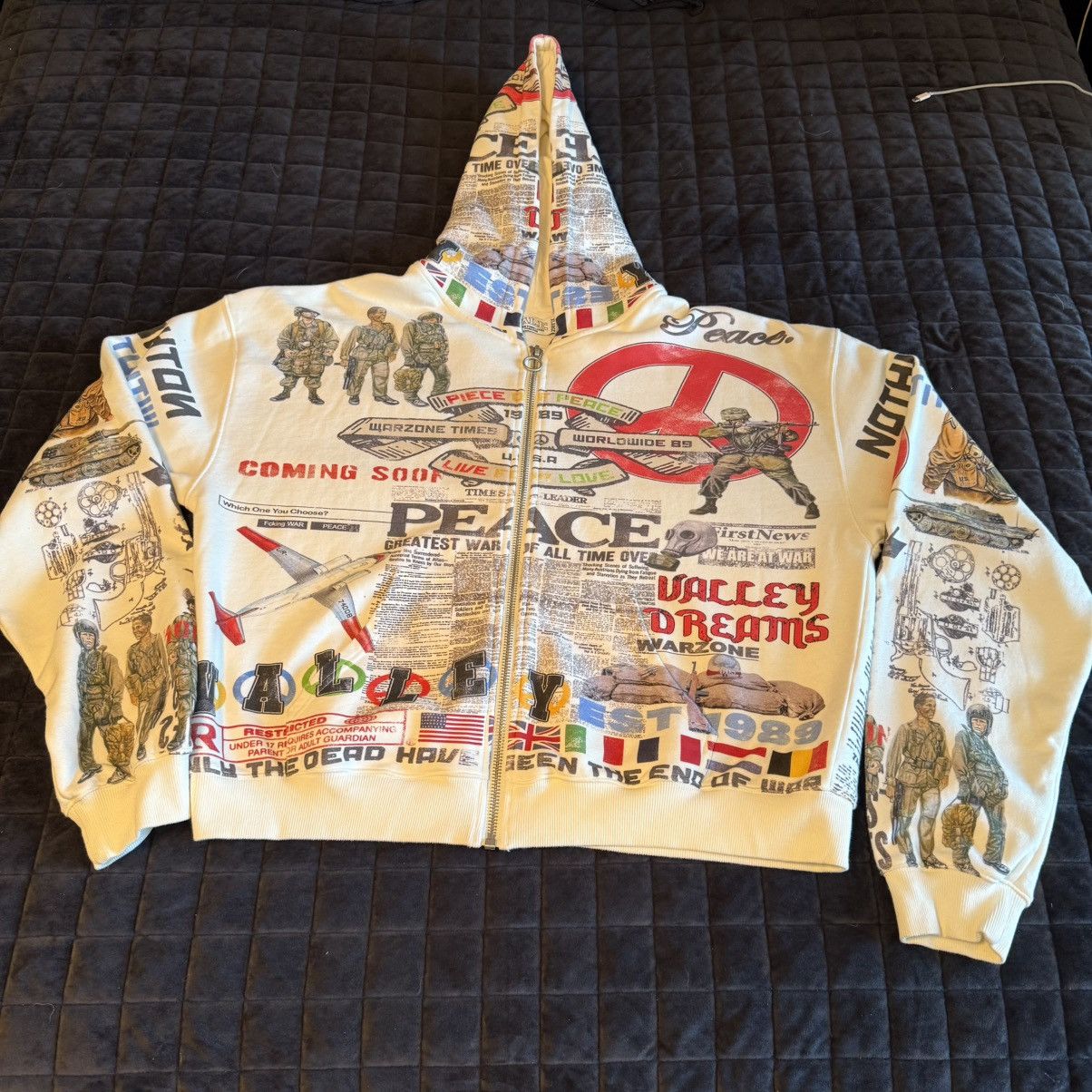 Vale Vale Forever “Peace” Zip Up Hoodie Size US XL / EU 56 / 4 - 1 Thumbnail
