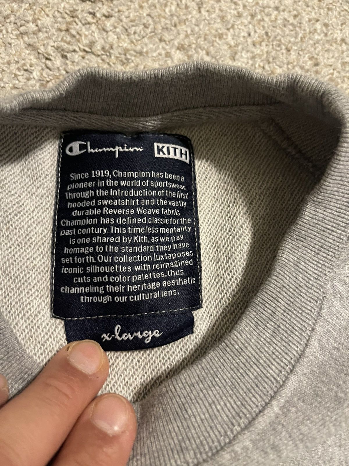 Champion × Kith Kith x Champion Crewneck Size US XL / EU 56 / 4 - 5 Thumbnail