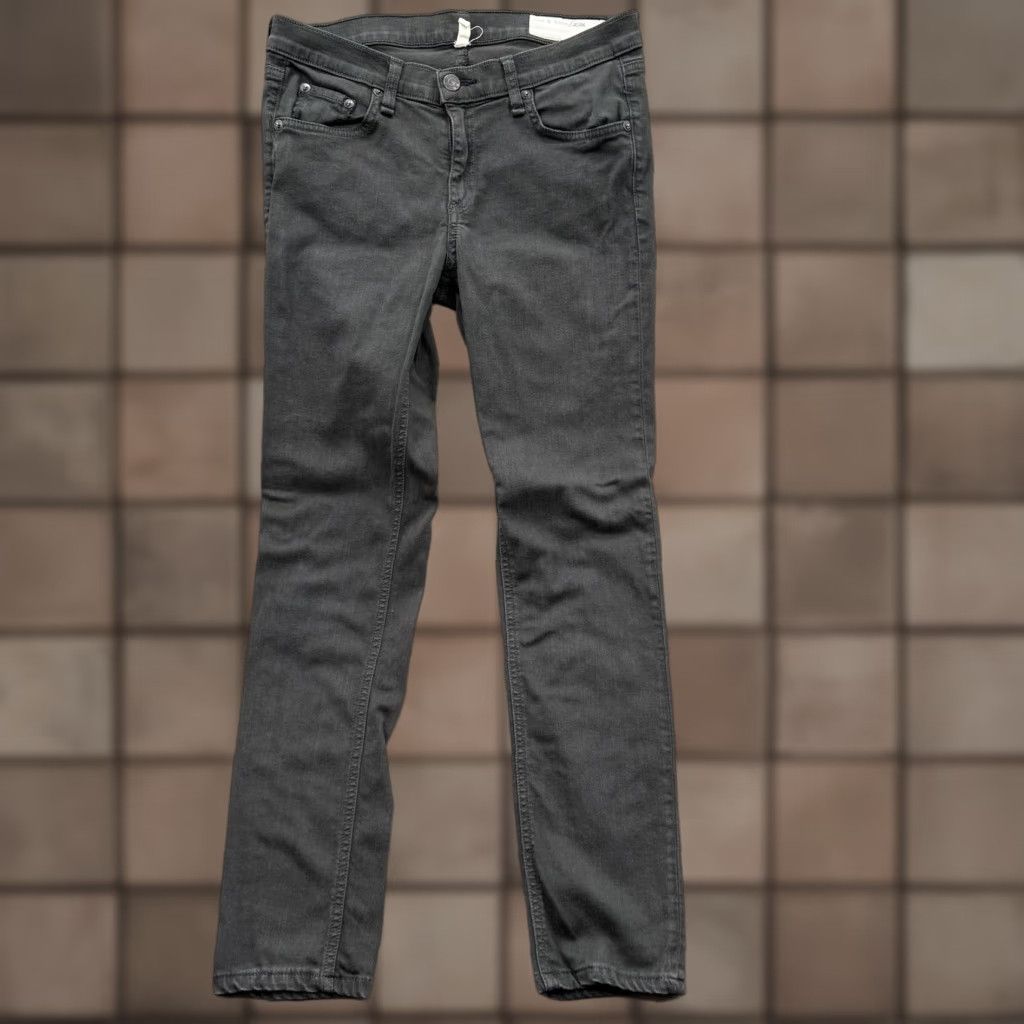 Rag & Bone VINTAGE Rag & Bone Jeans Skinny Jeans Black Pirate Mid Rise Stretch Denim Women 28 Slim Pockets Zip 55% Cotton 42% Tencel 3% Spandex Women’s Jeans Size 28" / US 6 / IT 42 - 1 Thumbnail