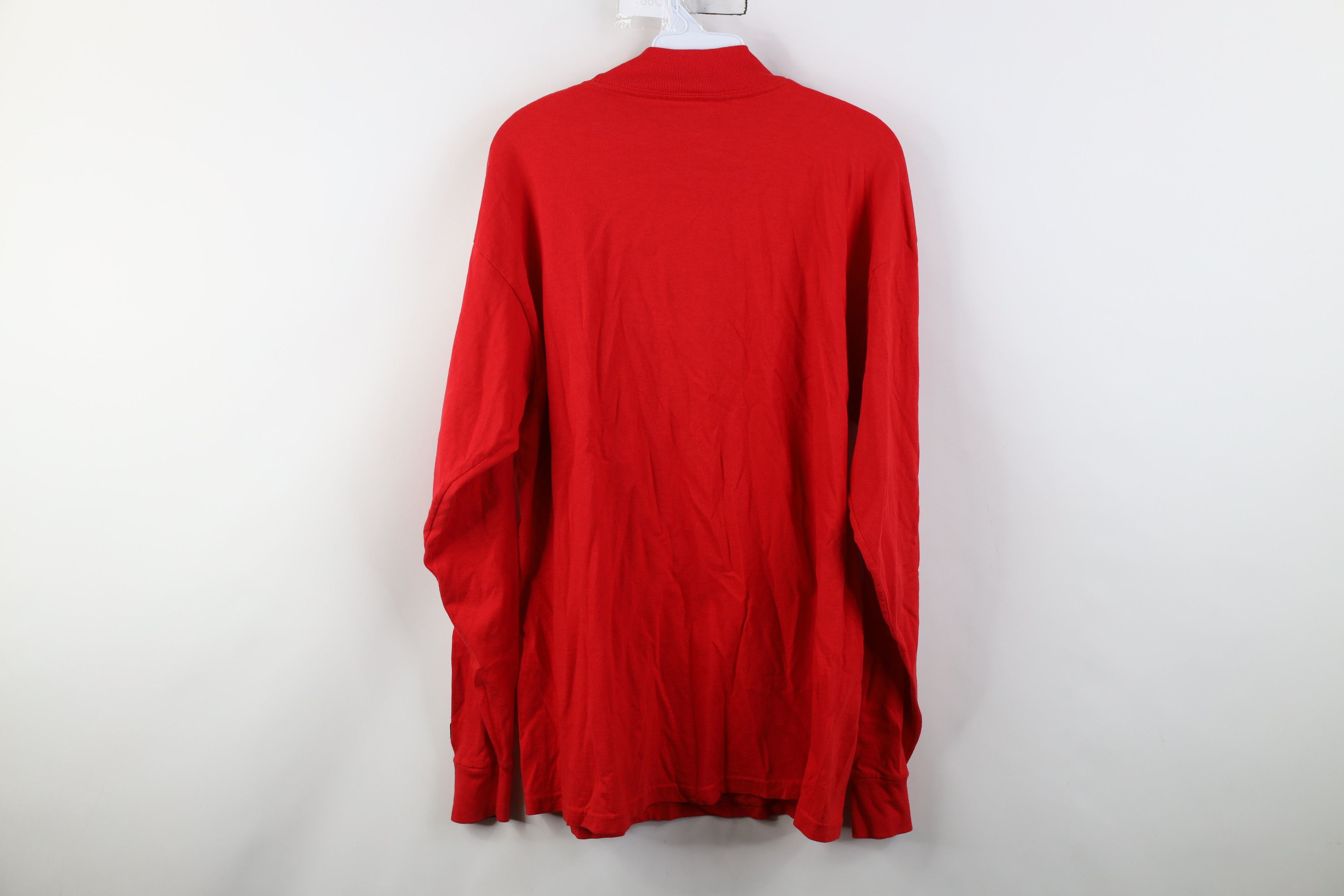 Puma Vintage 90s Puma Red Wings Mock Neck Long Sleeve T-Shirt Size US M / EU 48-50 / 2 - 10 Thumbnail