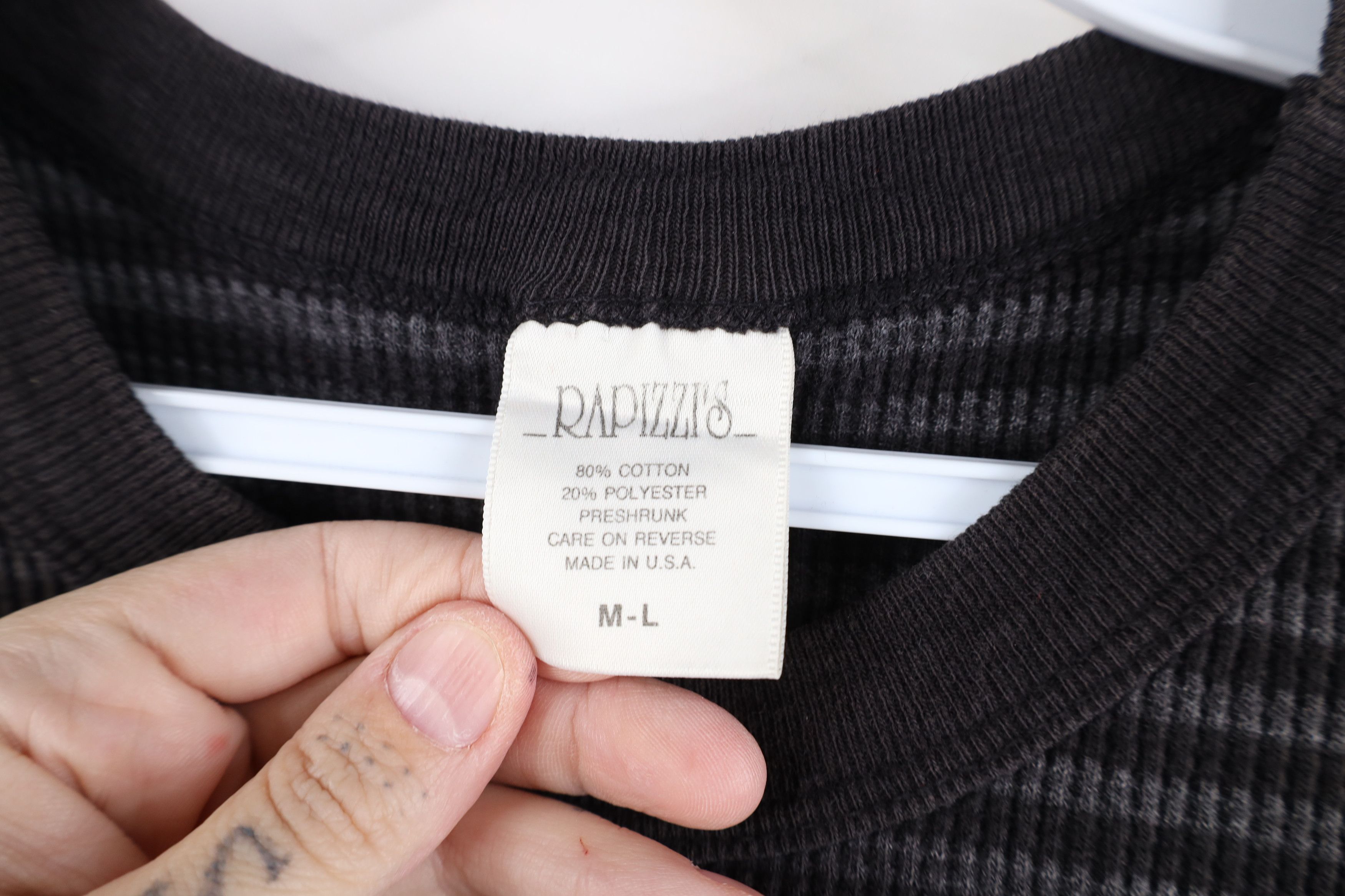 Vintage Vintage 90s Y2K Babydoll Thermal Waffle Knit T-Shirt USA Size M / US 6-8 / IT 42-44 - 6 Thumbnail