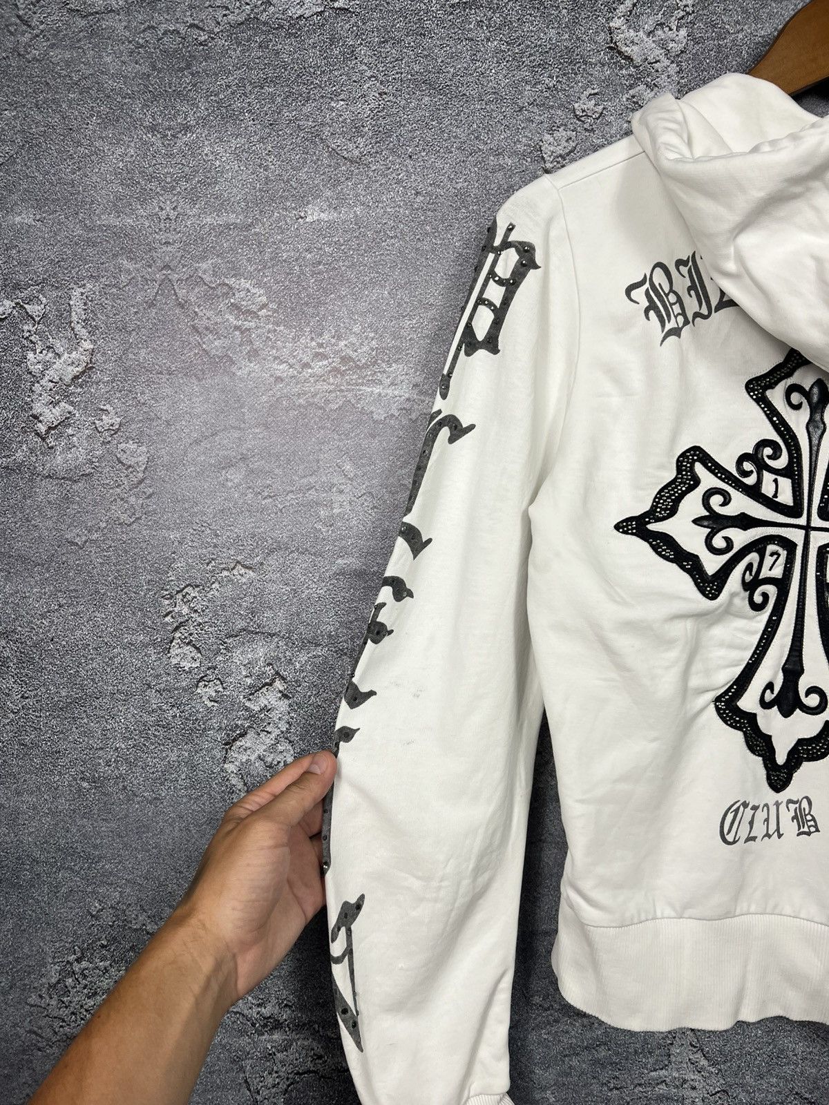 Philipp Plein Vintage Philipp Plein Zip Hoodie With Cross Chrome Style Size M / US 6-8 / IT 42-44 - 17 Thumbnail