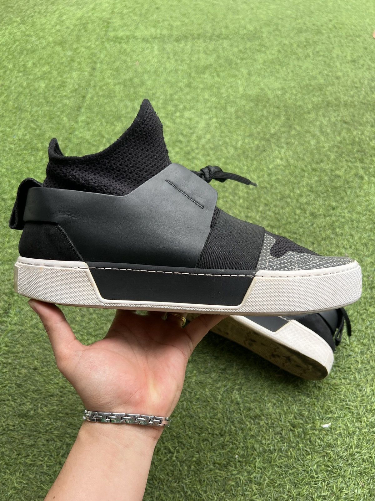 Balenciaga Balenciaga mesh sock high Black 483501 Size US 10 / EU 43 - 1 Thumbnail