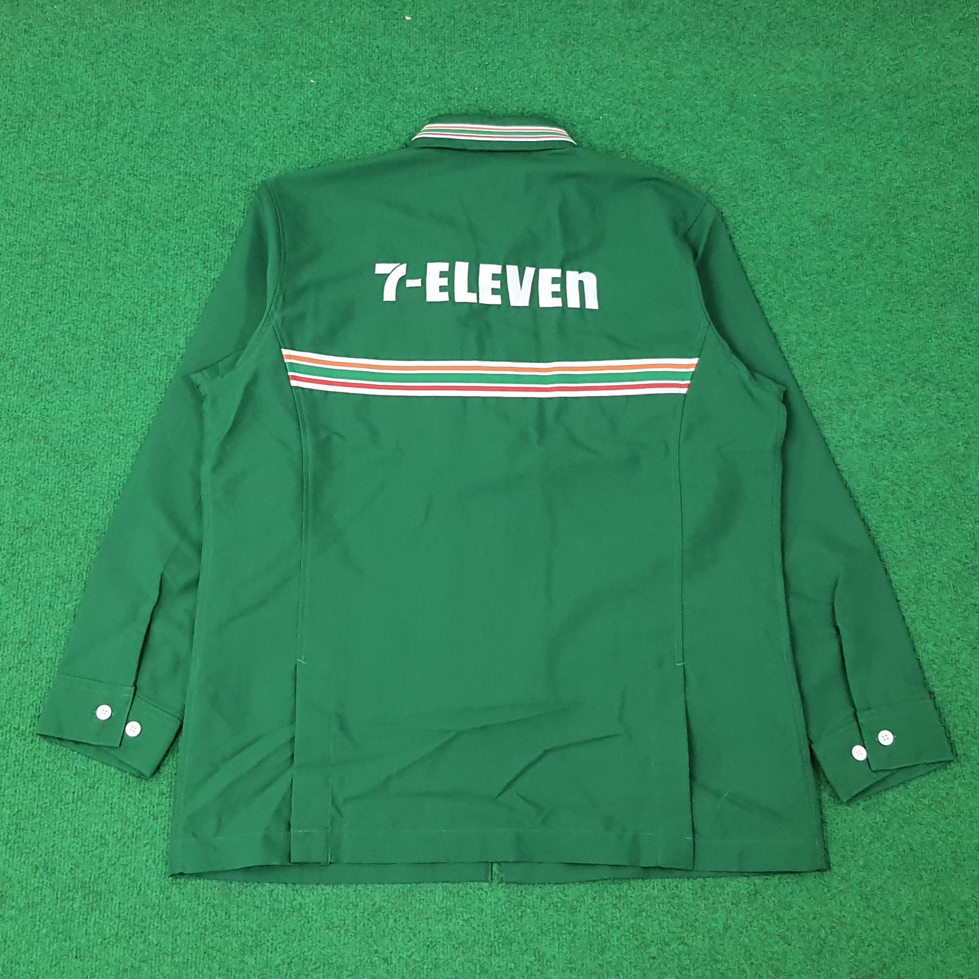 Japanese Brand Vintage 7 Eleven Japan Uniform Staff Workwear Jacket C249N52 Size US M / EU 48-50 / 2 - 1 Thumbnail