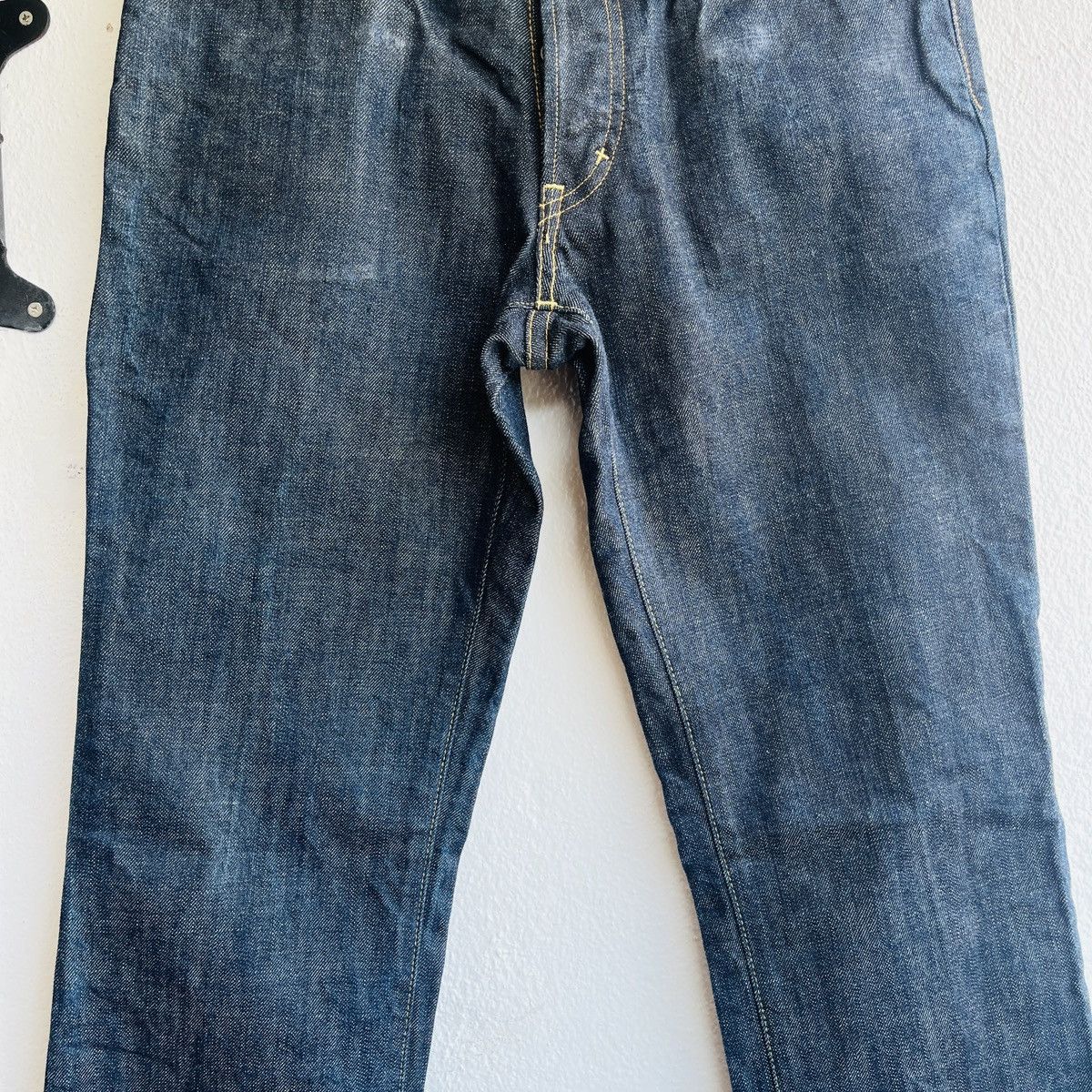 Rude Vintage Rare Rude Gallery Hard Denim Selvedge Jeans Size US 31 - 8 Thumbnail