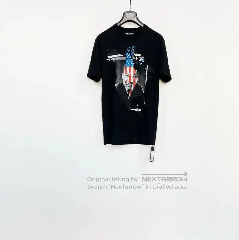 Neil Barrett Neil Barrett Black Cotton Graphic T-Shirt . Size US S / EU 44-46 / 1 - 1 Thumbnail