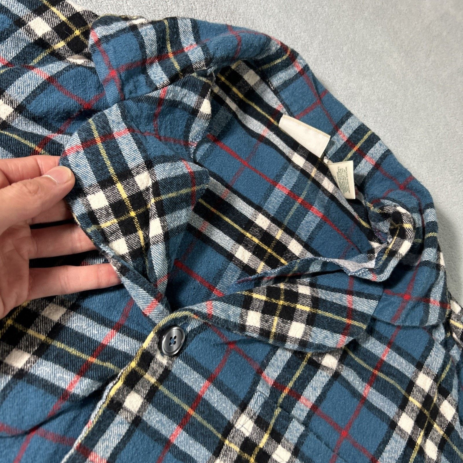L.L. Bean LL Bean Archive Soft Flannel 1958 Medium Form Camp Collar Size M / US 6-8 / IT 42-44 - 7 Thumbnail