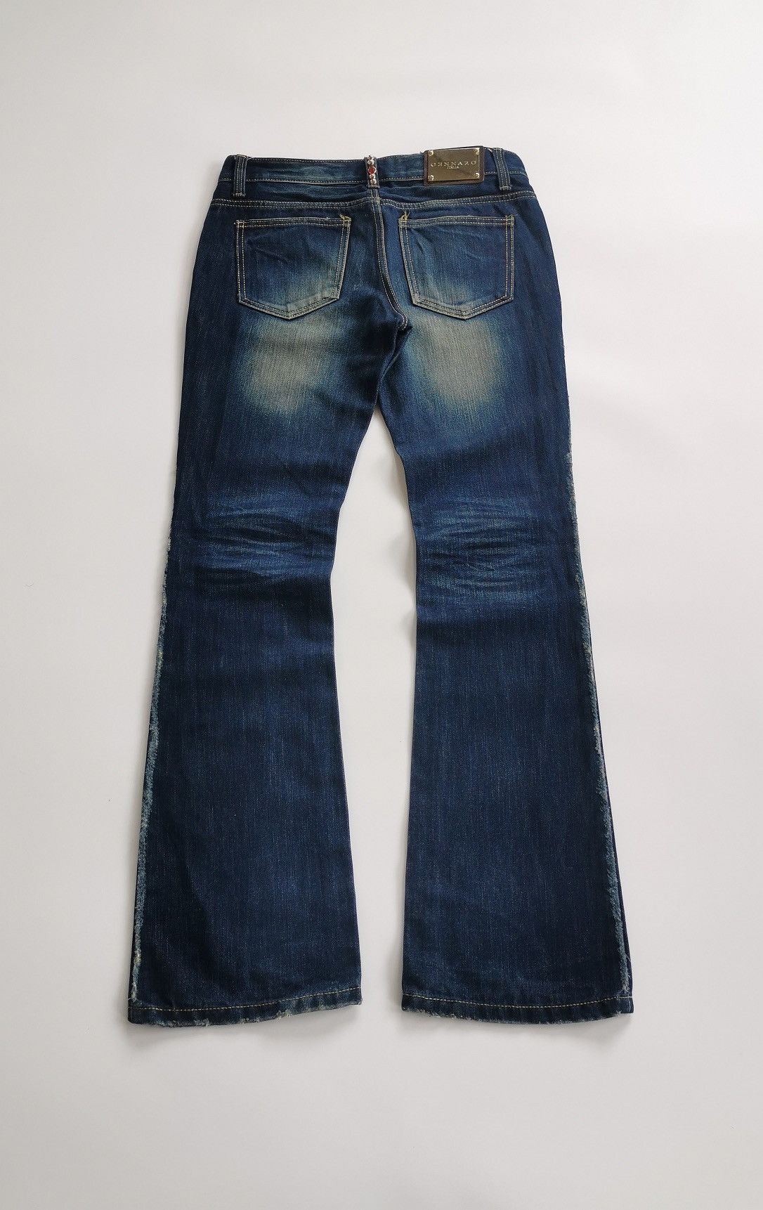 If Six Was Nine Bootcut Flare Gennaro Denim Jeans Size US 31 - 8 Thumbnail