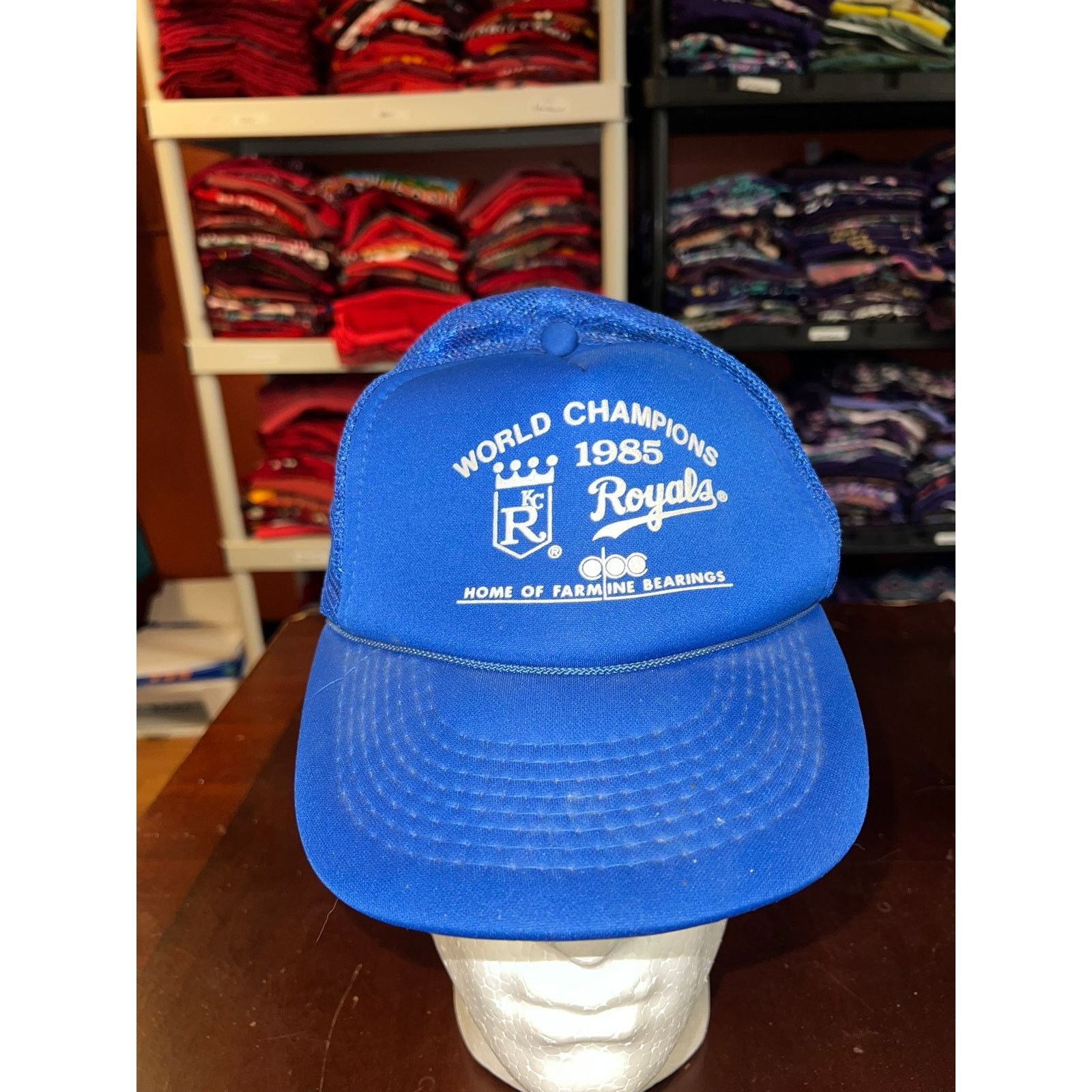 Vintage Vintage Kansas City Royals Hat World Champs MLB Baseball OS Size ONE SIZE - 2 Thumbnail