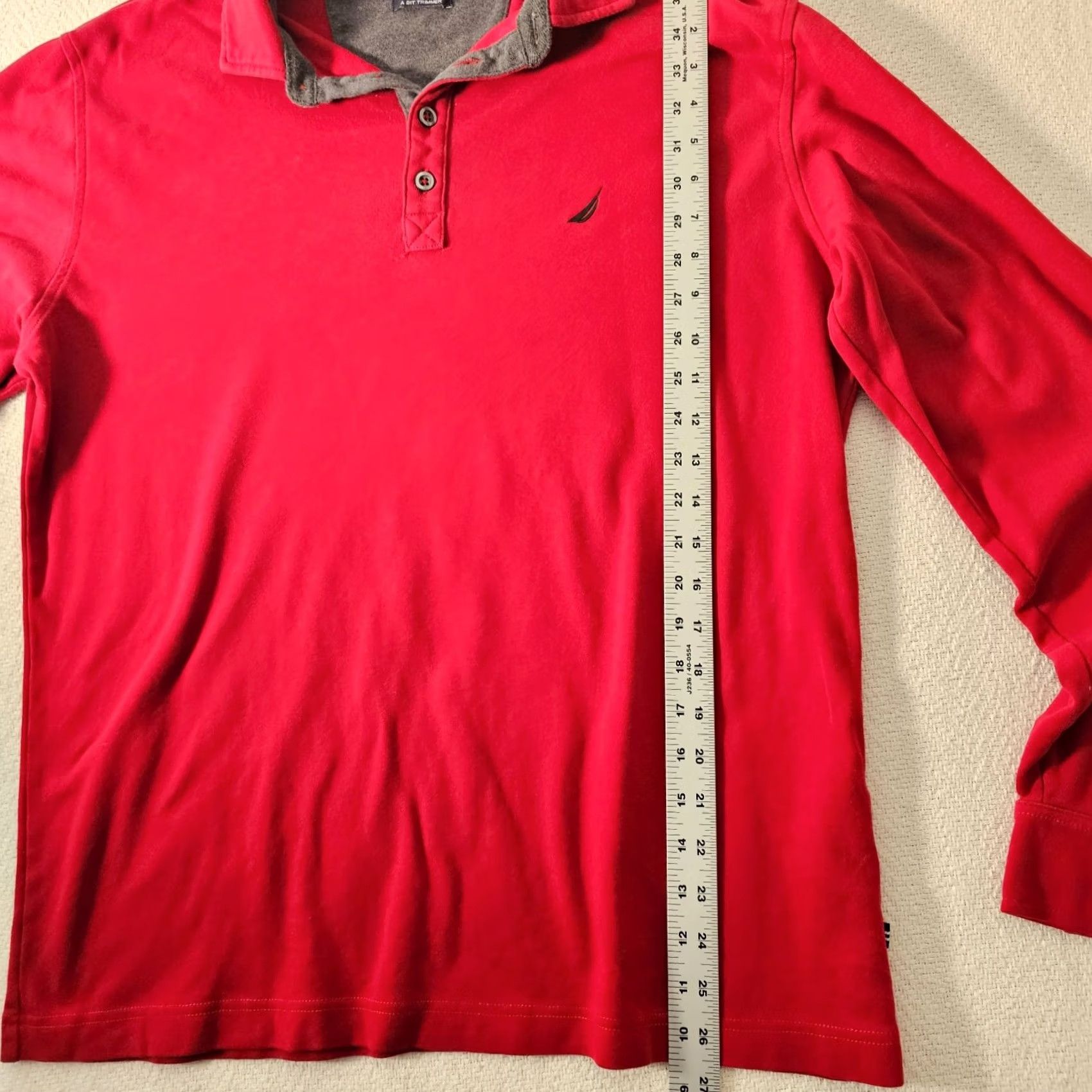 Nautica Nautica Polo Shirt Men’s A Bit Trimmer Long Sleeve Red Size L Regular Classic Polo Shirt Golf Brand Nautica Size US L / EU 52-54 / 3 - 5 Thumbnail