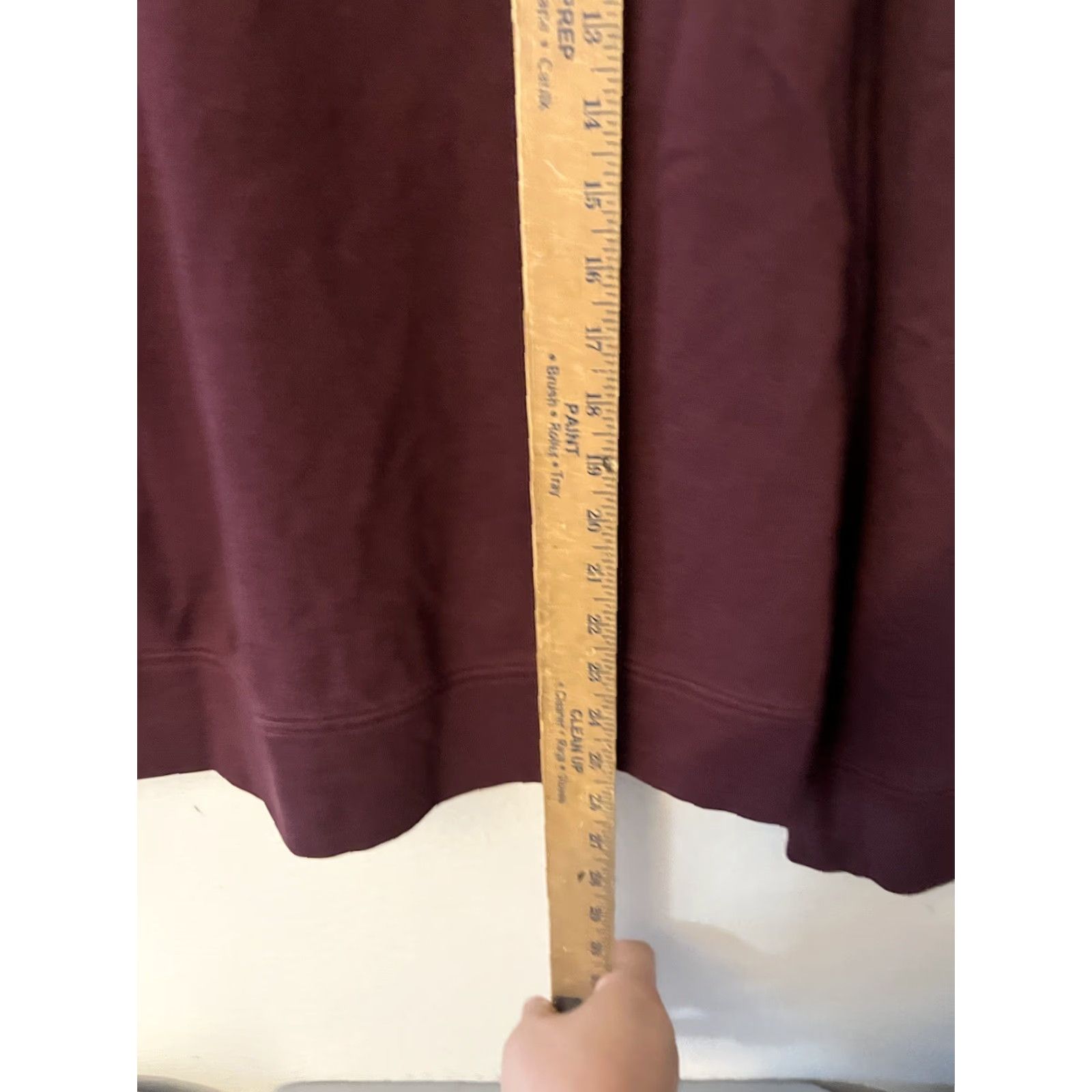 Nautica Nautica Sweater Pullover Adult M Burgundy Solid 1/4 Zip Mens Cotton Blend Size US M / EU 48-50 / 2 - 4 Thumbnail