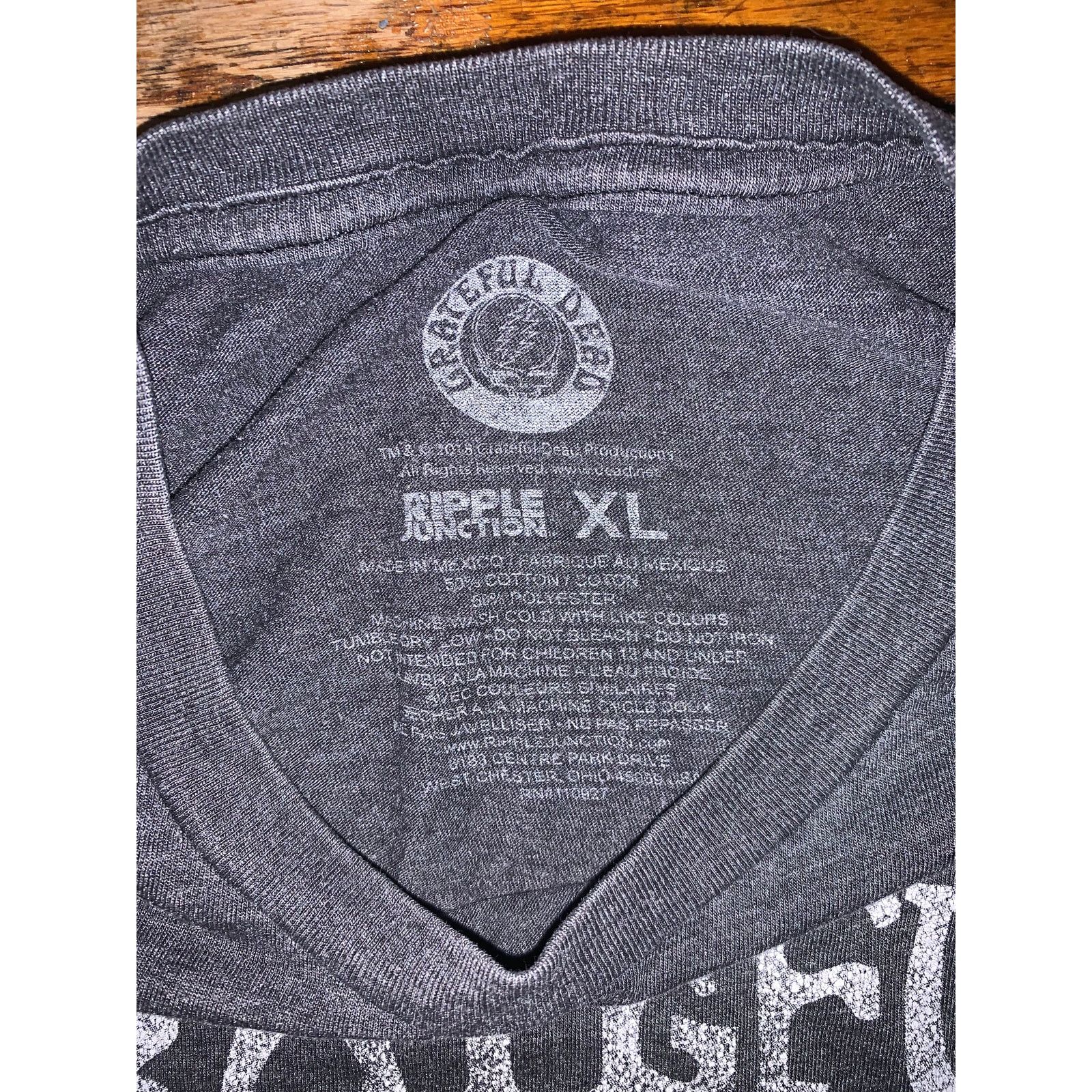 Band Tees Grateful Dead Steal Your Face T Shirt XL Charcoal Gray Size US XL / EU 56 / 4 - 3 Thumbnail