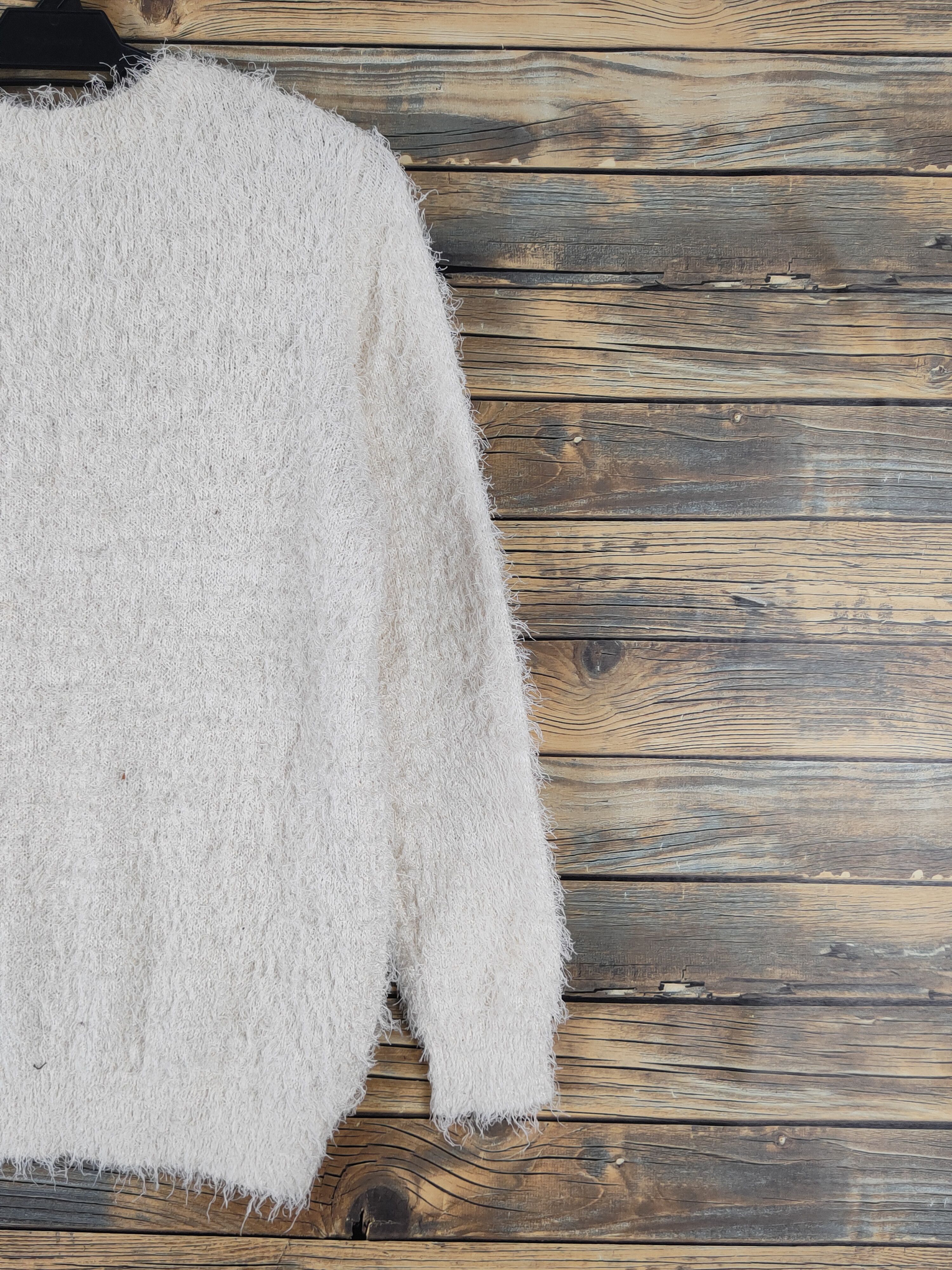 Japanese Brand Japanese Brand Ivory Shag Shaggy Fur Mohair Knitwear #W1631 Size M / US 6-8 / IT 42-44 - 9 Thumbnail