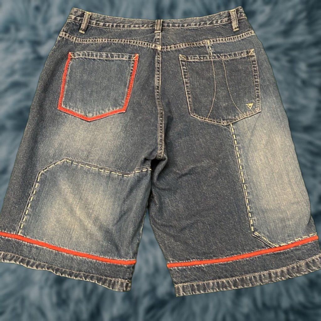 Vintage VINTAGE Vokal JNCO Baggy Hip Hop Skater Grunge Jeans Shorts Mens 40 Jorts Blue Dark Pockets Logo Size US 40 / EU 56 - 1 Thumbnail