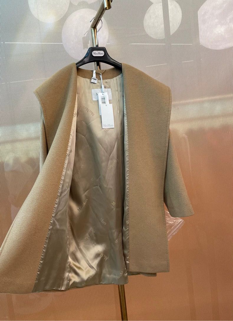 Max Mara Max Mara Solid hooded pocket midi long-sleeved coat Size M / US 6-8 / IT 42-44 - 6 Thumbnail