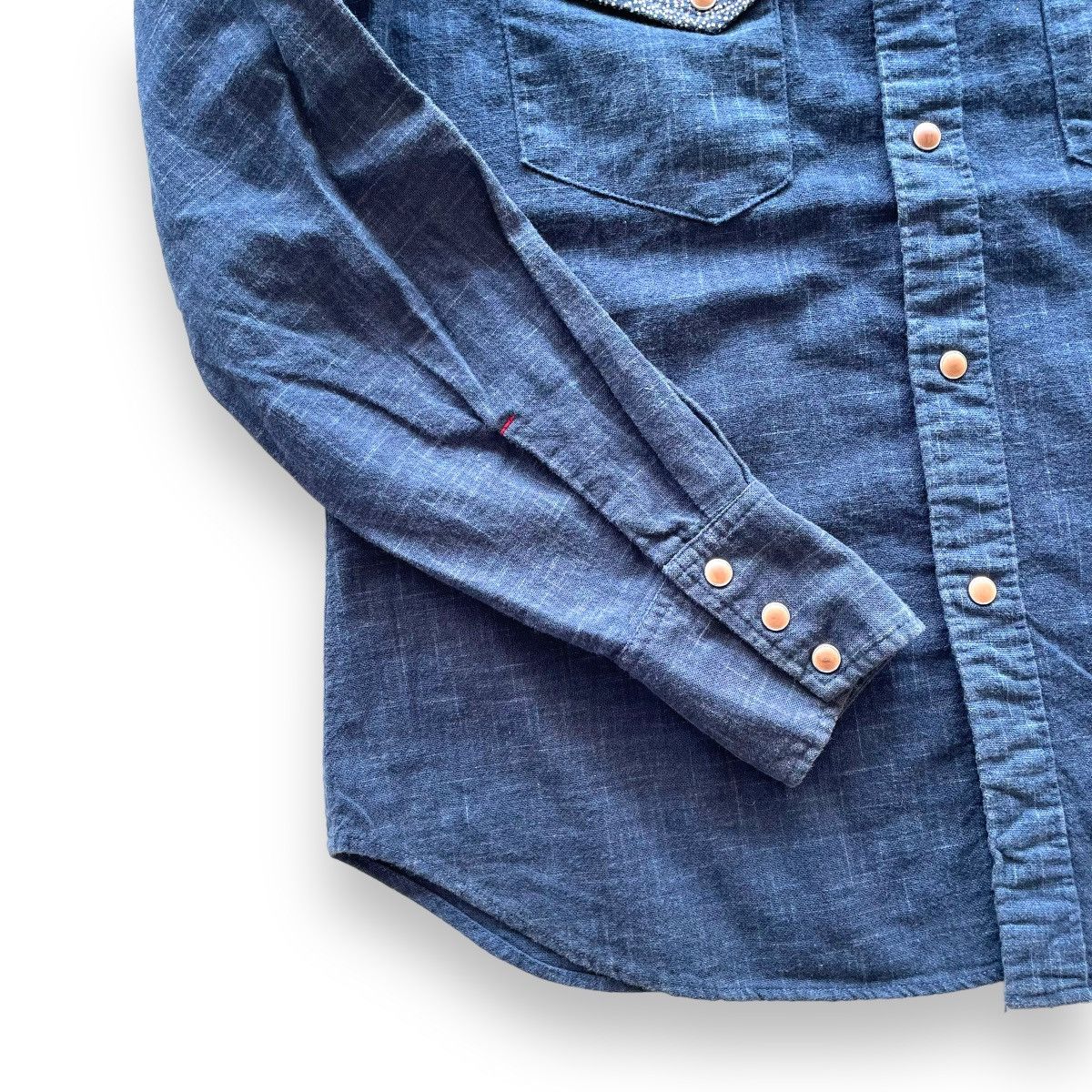 Eternal × Indigo × Japanese Brand Eternal Kurashiki Kojima Indigo Button Up Shirt Size US L / EU 52-54 / 3 - 4 Thumbnail