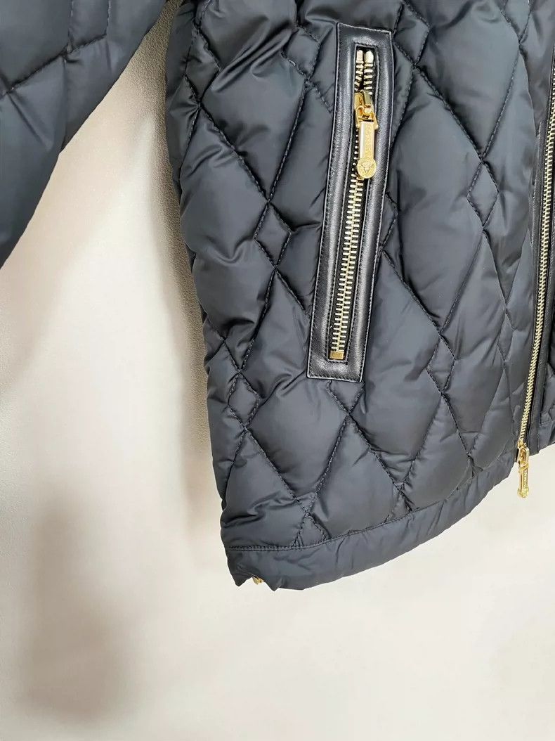 Versace Versace Genuine leather patchwork men's hooded down jacket Size US S / EU 44-46 / 1 - 5 Thumbnail