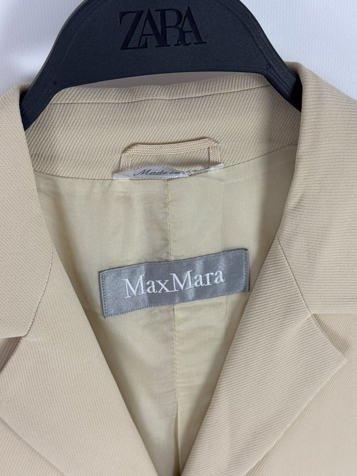 Max Mara Max Mara Ivory Women’s Light Coat Size XL / US 12-14 / IT 48-50 - 5 Thumbnail