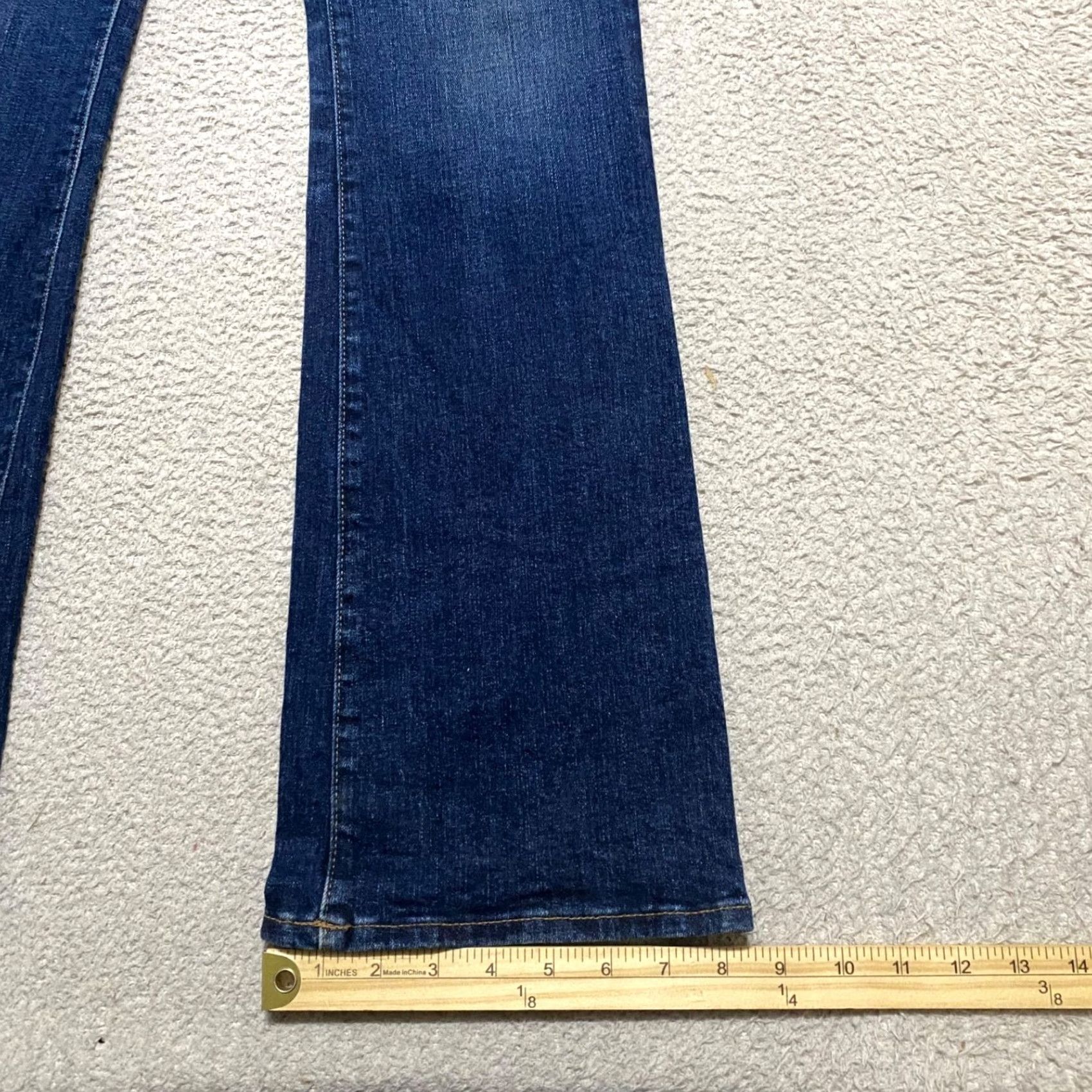 Madewell Madewell Jeans Blue Denim Dark Wash High Rise Flared 28 Regular 5-Pocket Mens Womens Size 28" / US 6 / IT 42 - 6 Thumbnail