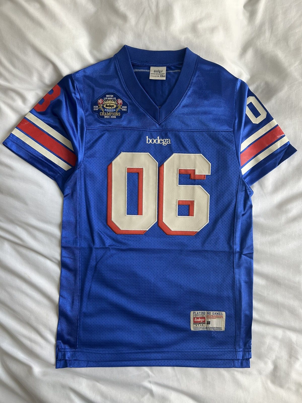 Bodega Bodega Football Patches 06 Jersey Boston Sports Size US S / EU 44-46 / 1 - 2 Thumbnail