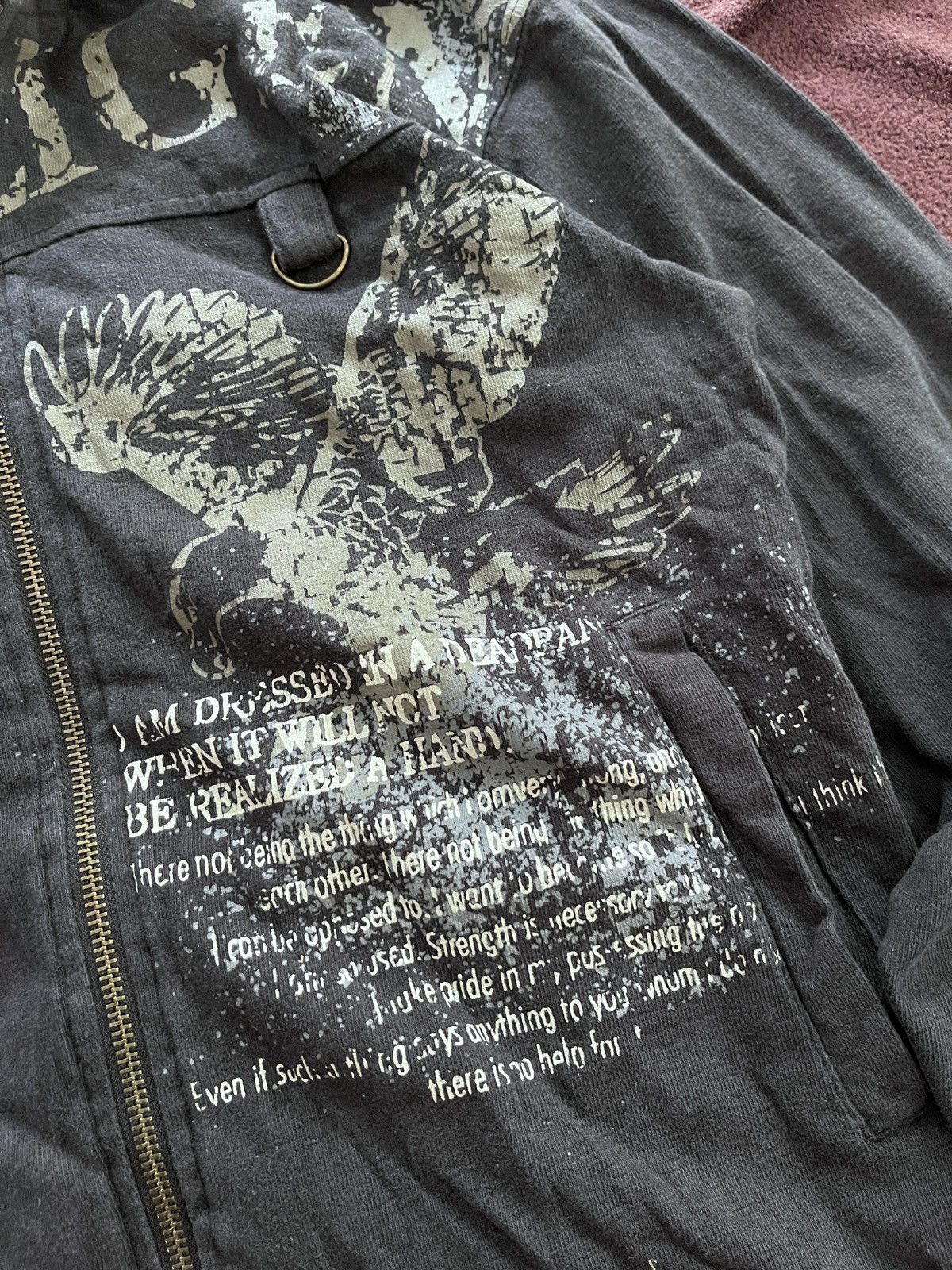 Japanese Brand Japanese OBLODESIGU Poem hood punk Size US S / EU 44-46 / 1 - 4 Thumbnail