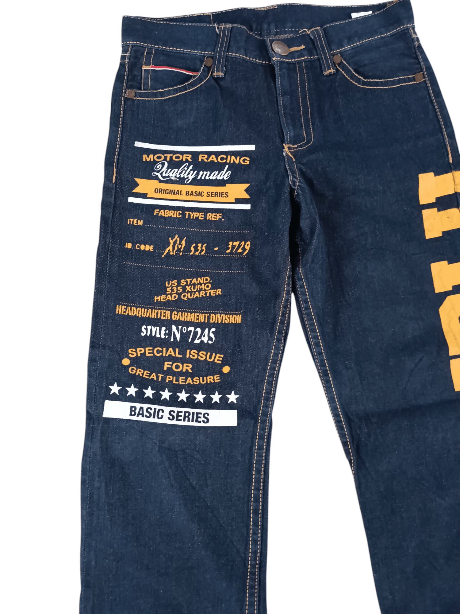 Other Co & Lu Selvedge Big Logo Nice Design Denim Jeans Size US 30 / EU 46 - 5 Thumbnail