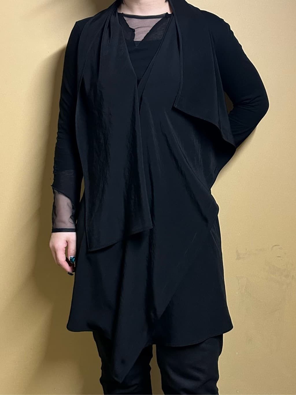 Yohji Yamamoto Yohji Yamamoto Femme - Sleeveless Long Jacket Vest Blouse Size S / US 4 / IT 40 - 7 Thumbnail