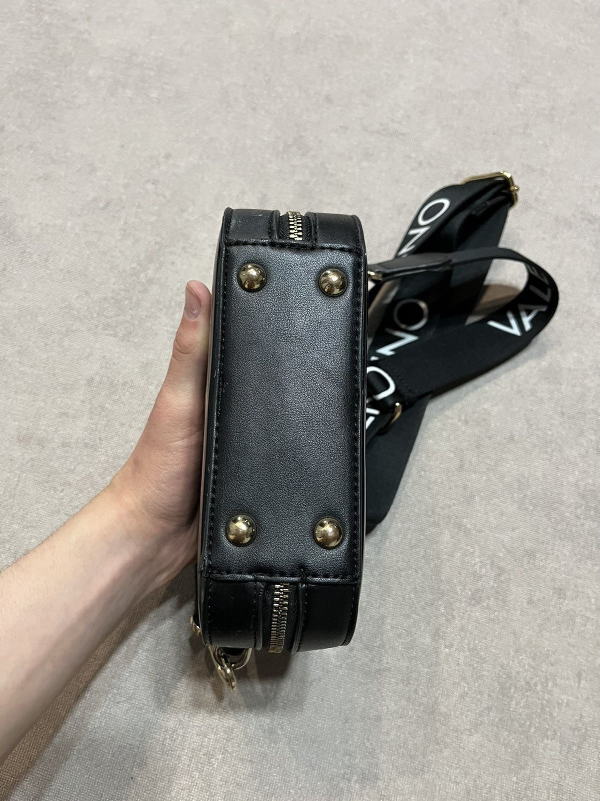 Gianni Valentino Valentino Spa Womens Crossbody Bag Black Monogram Shoulder Size ONE SIZE - 5 Thumbnail