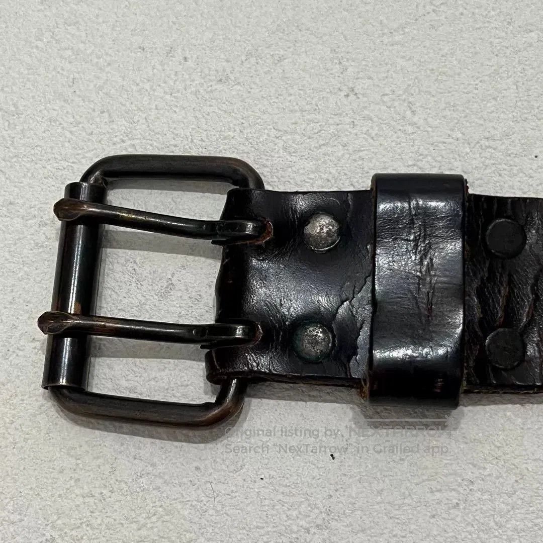 RRL Ralph Lauren RRL Classic Military Style Leather Belt. Size ONE SIZE - 4 Thumbnail