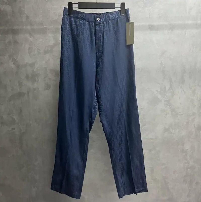 Dior Dior Blue Cotton Casual Pants for Men 0089 Size US 32 / EU 48 - 1 Thumbnail