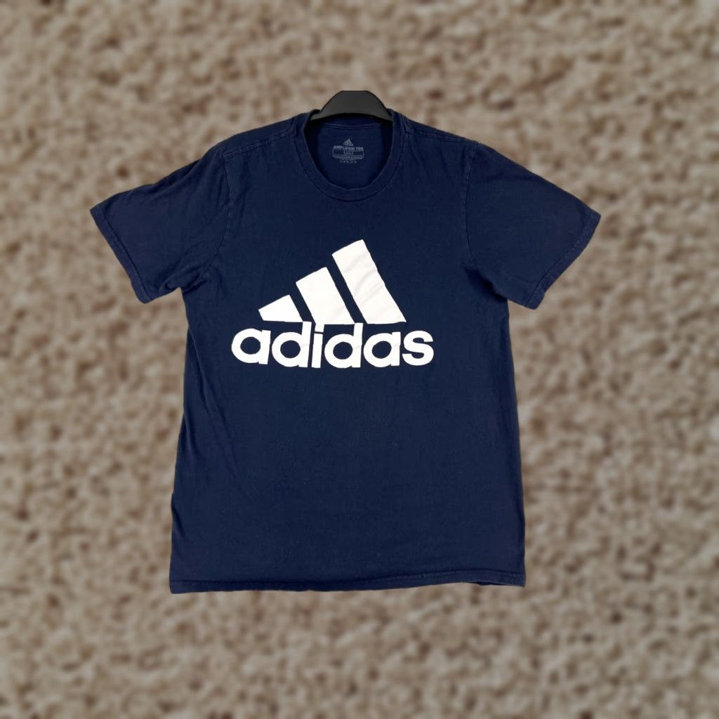Adidas Adidas Shirt Mens Small Blue Graphic Print Logo Short Sleeve Crew Size US S / EU 44-46 / 1 - 1 Thumbnail