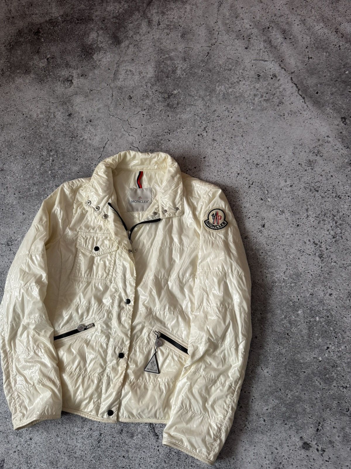 Moncler Moncler Jacket Lampo Classic Tissu Stoff Tessuto Venan Italy Size S / US 4 / IT 40 - 2 Thumbnail