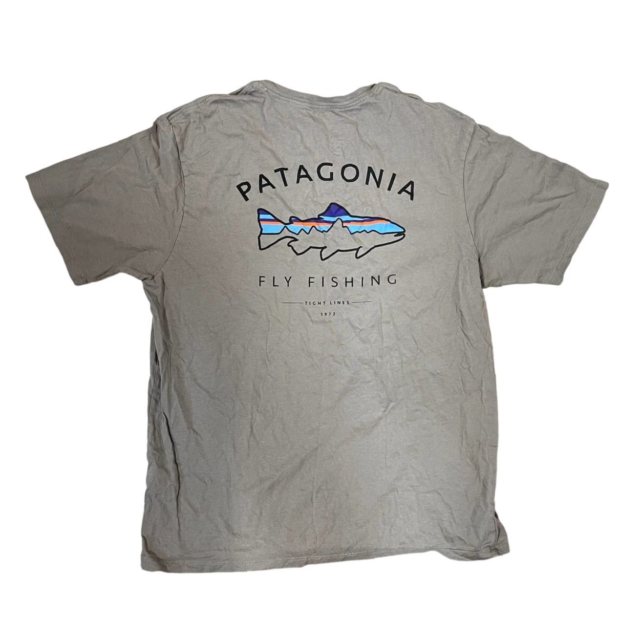 Patagonia Patagonia Men's Framed Fitz Roy Trout Organic T-Shirt Gray M Shirt Mens 20" Armpit to Armpit 17" Shoulder to Shoulder 26" Shoulder to Hem Size US M / EU 48-50 / 2 - 2 Thumbnail