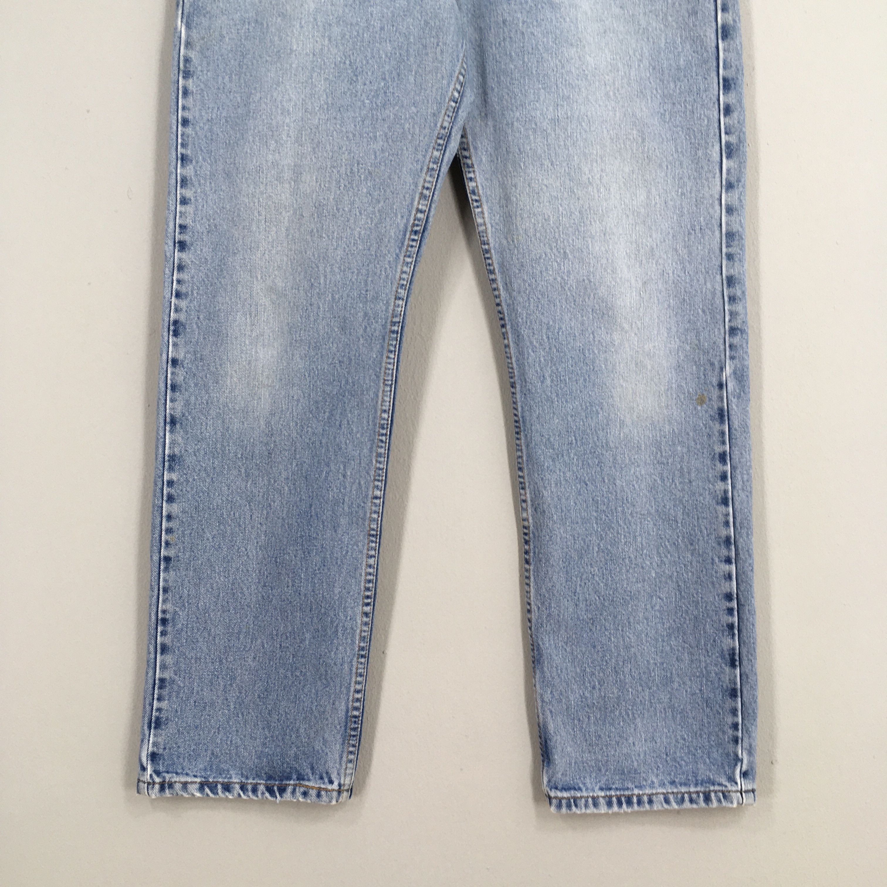 Levi's Size 31x28 Vintage 90s Levi's 505 Faded Blue Jeans S749 Size US 31 - 4 Thumbnail