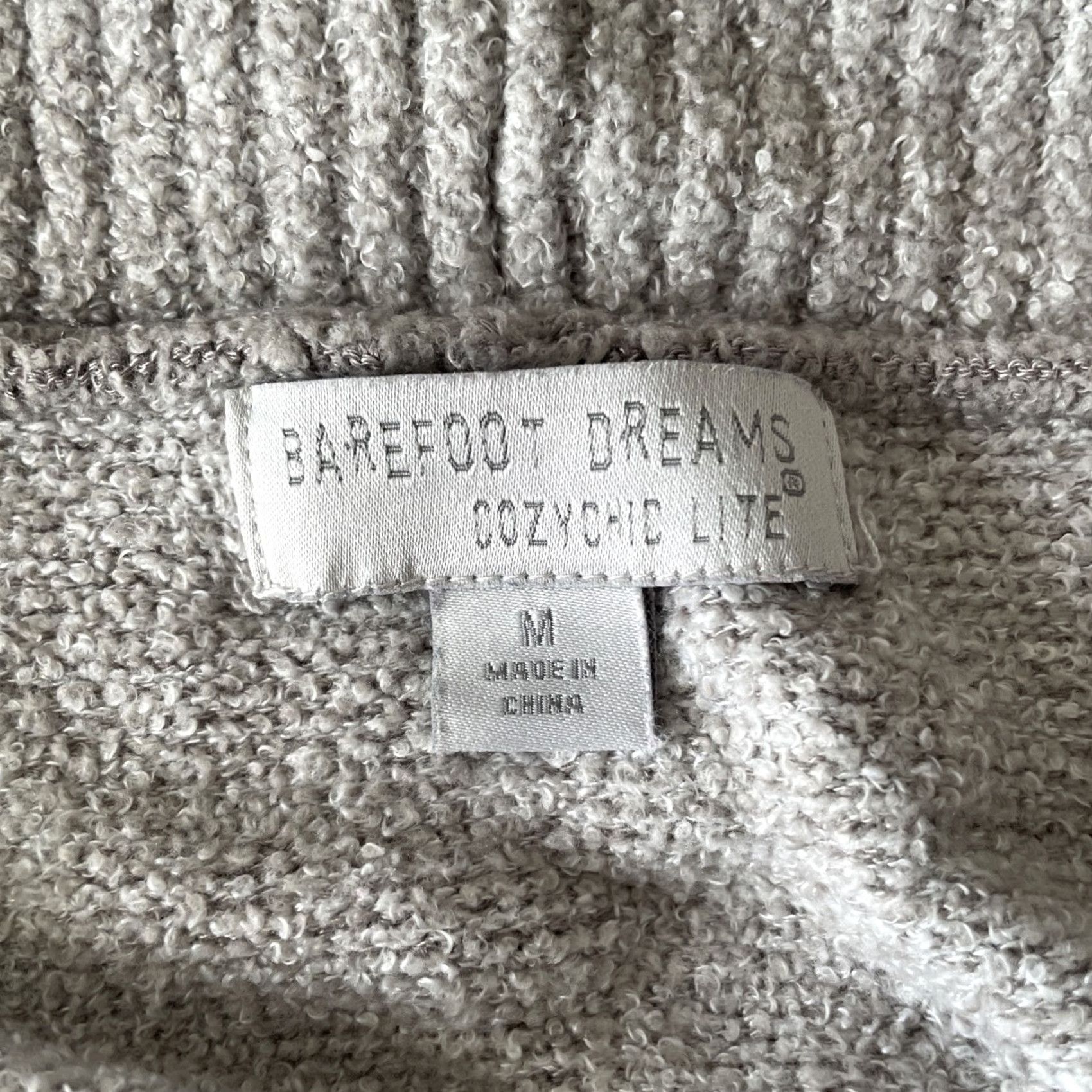 Vintage VINTAGE Barefoot Dreams CozyChic Lite Circle Cardigan Womens M Gray Open Front Size M / US 6-8 / IT 42-44 - 3 Thumbnail