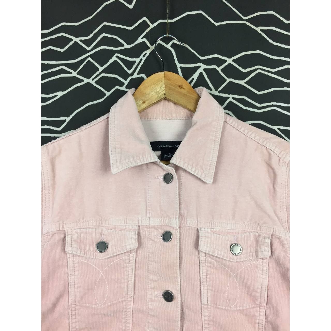 Calvin Klein × Vintage Vtg Calvin Klein Jeans Women’s Corduroy Button Jacket Size M / US 6-8 / IT 42-44 - 3 Thumbnail