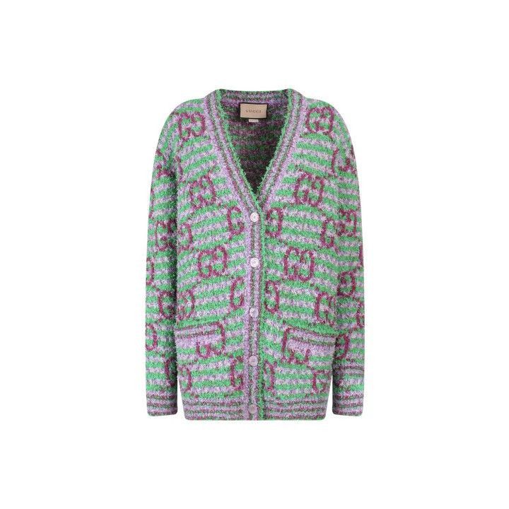 Gucci Gucci FW22 Striped V-Neck Knit Sweater-2507 Size S / US 4 / IT 40 - 6 Thumbnail
