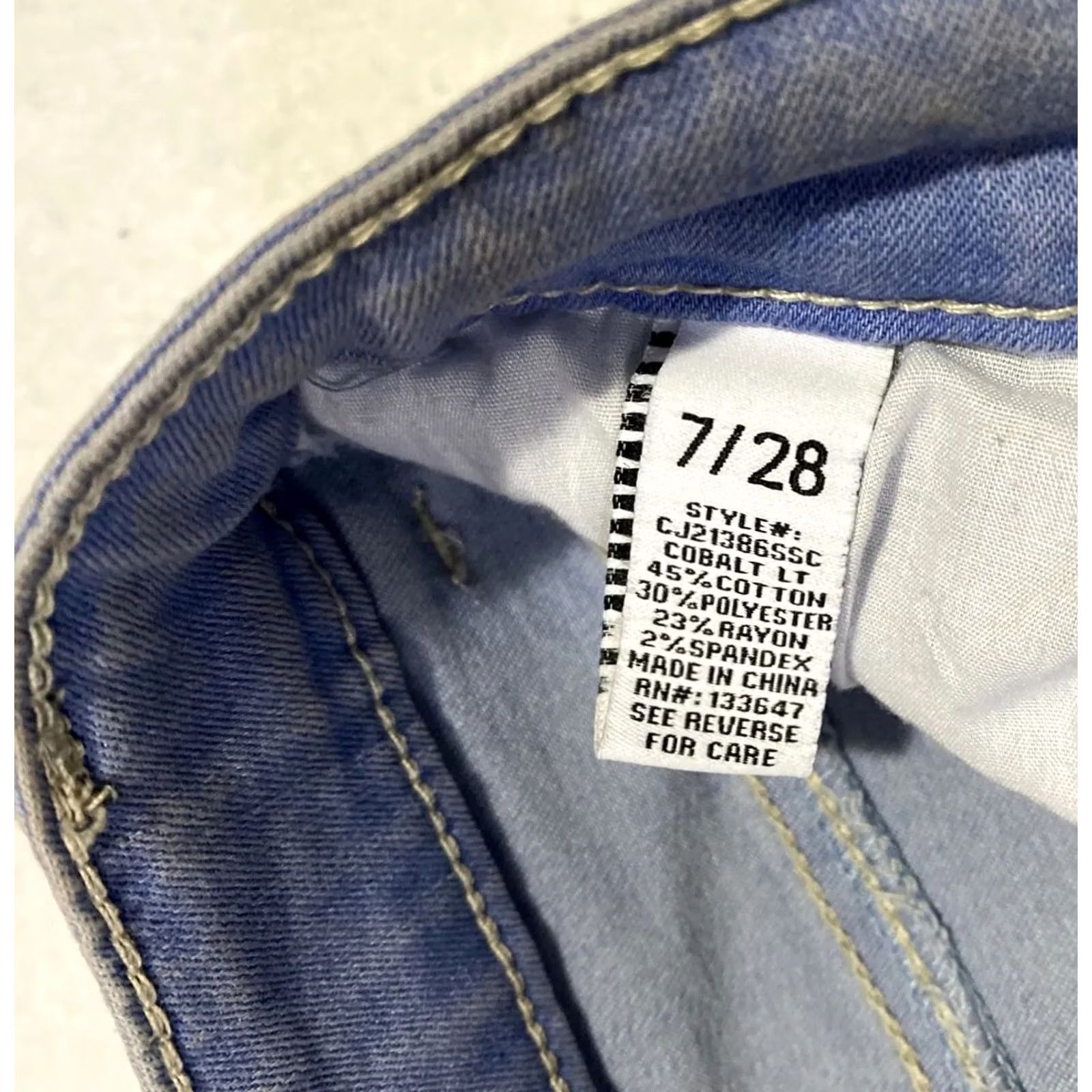 Vintage VINTAGE Celebrity Pink Jeans High Rise Skinny Women's Size 7x28 Blue 28-12 Denim Slim Zip Machine Washable All Seasons Womens Size 28" / US 6 / IT 42 - 5 Thumbnail