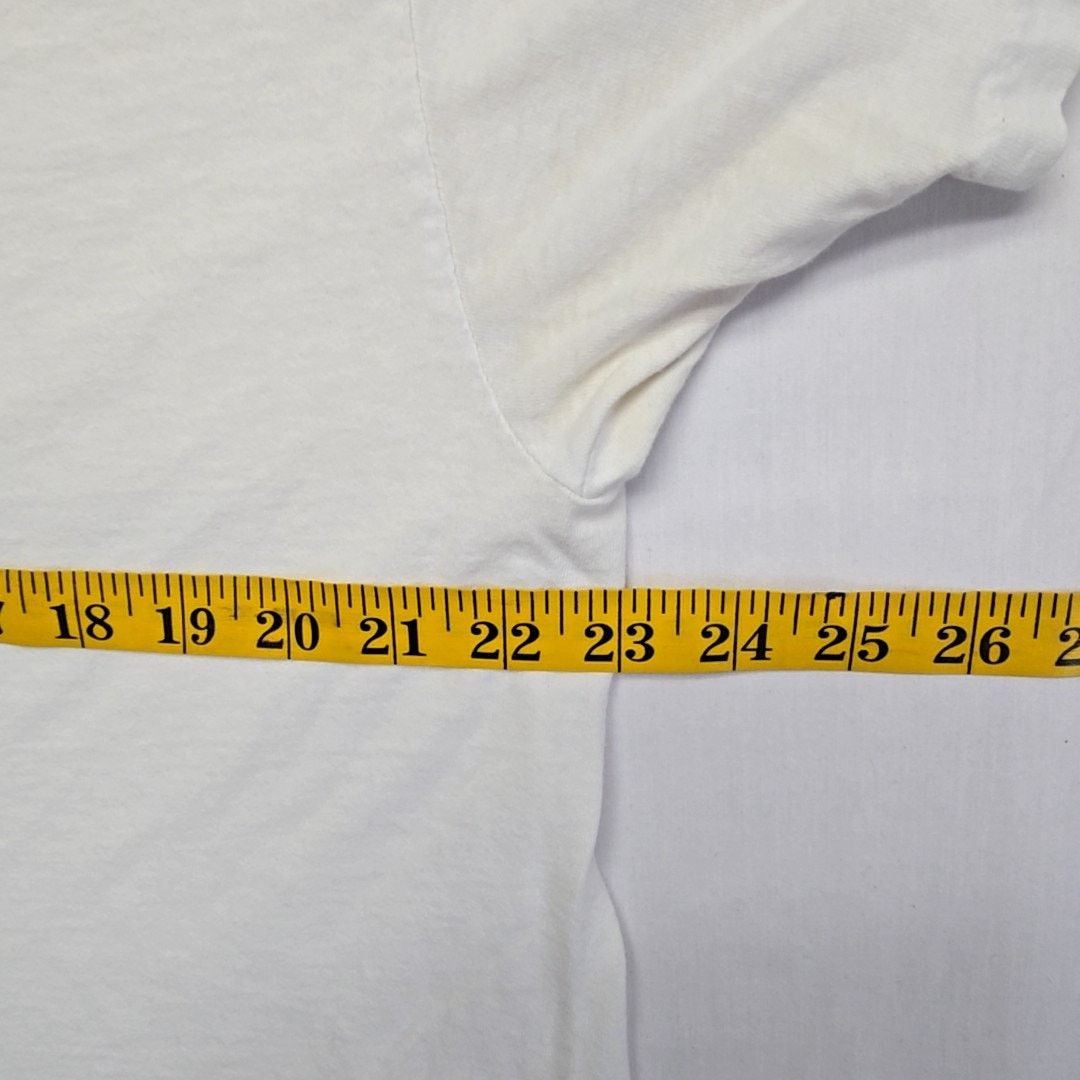Hanes Vintage Hanes White V-Neck T-Shirt 100% Cotton XL Blank Tee Size US XL / EU 56 / 4 - 13 Thumbnail