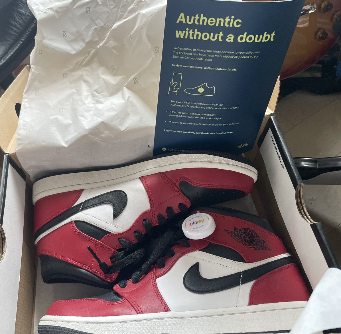 Nike Nike AJ mid 1 chicago toe size 8 Size US 8 / EU 41 - 2 Thumbnail